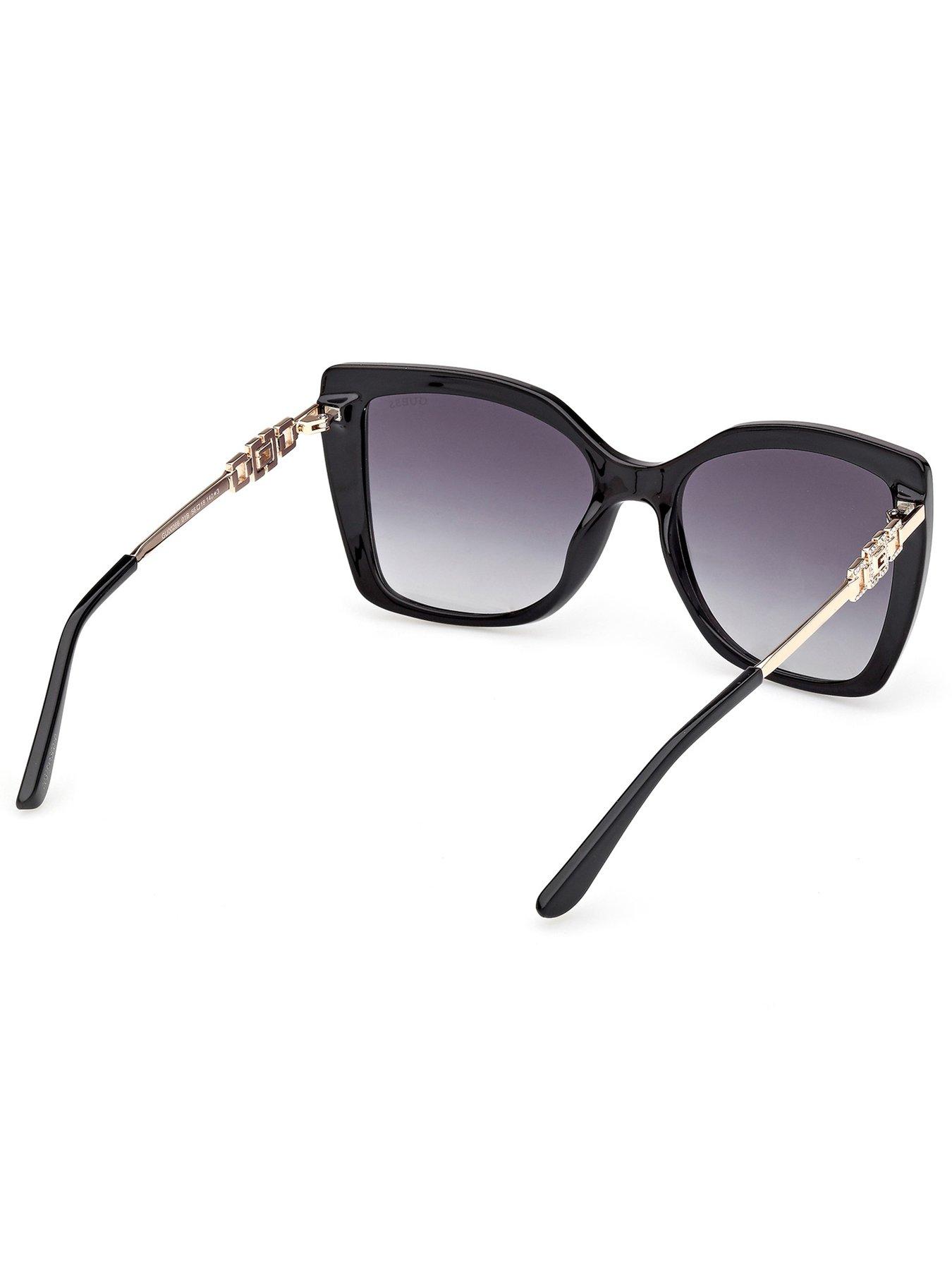 Image 5 of 7 of Guess Square Sunglasses - Shiny Black