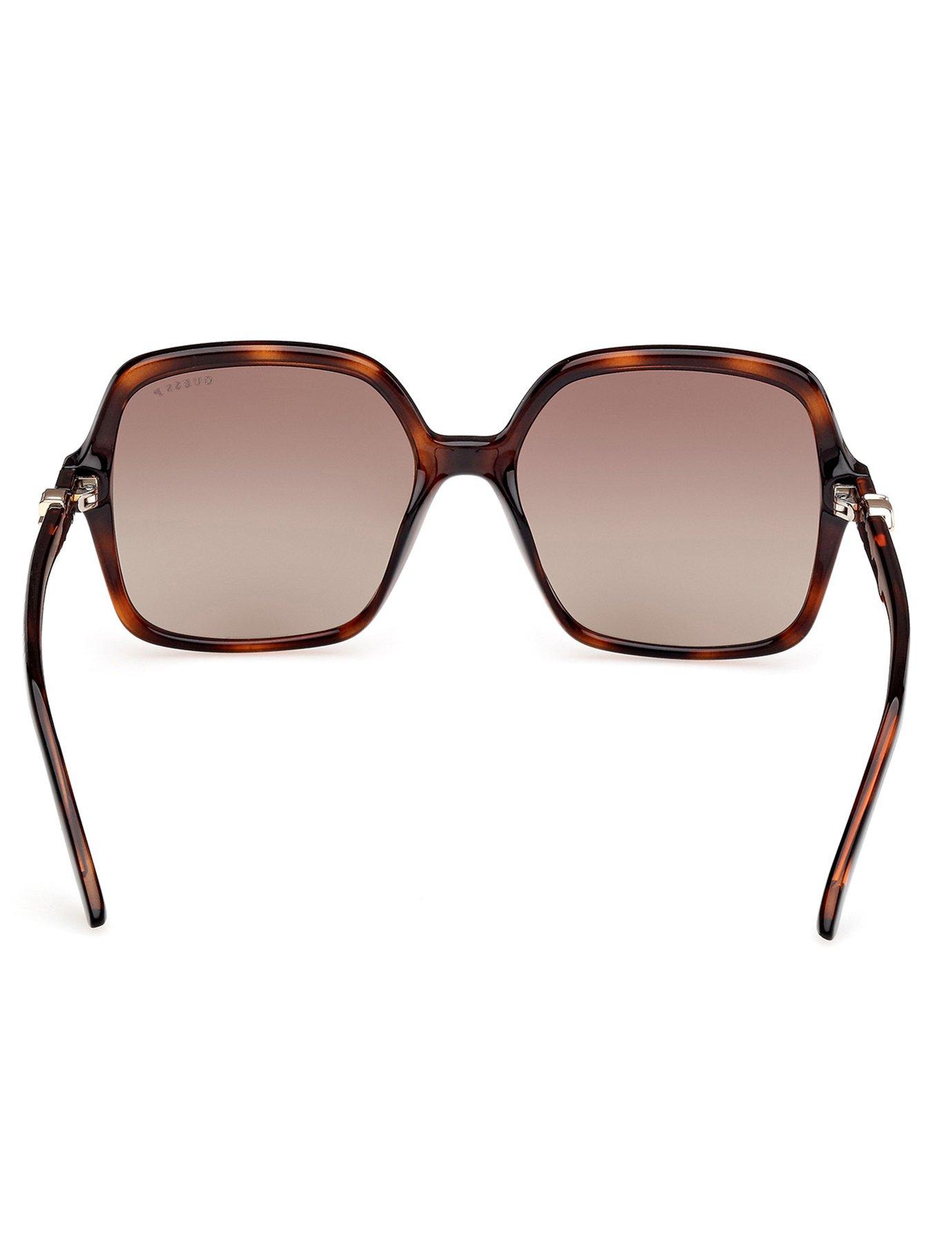 Image 4 of 7 of Guess Sqaure Sunglasses - Dark Havana