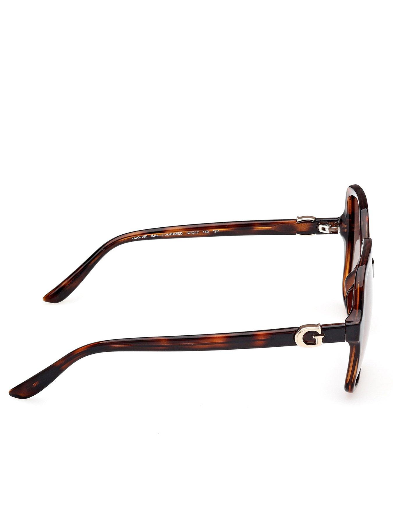 Image 6 of 7 of Guess Sqaure Sunglasses - Dark Havana