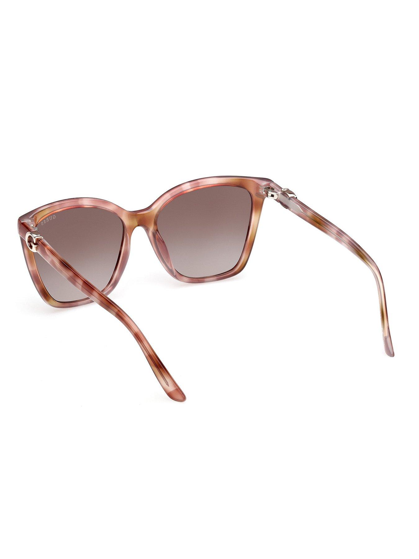 Image 3 of 6 of Guess Square Sunglasses - Light Brown