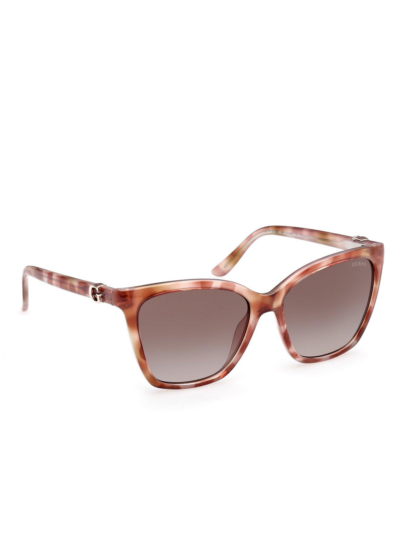Image 6 of 6 of Guess Square Sunglasses - Light Brown