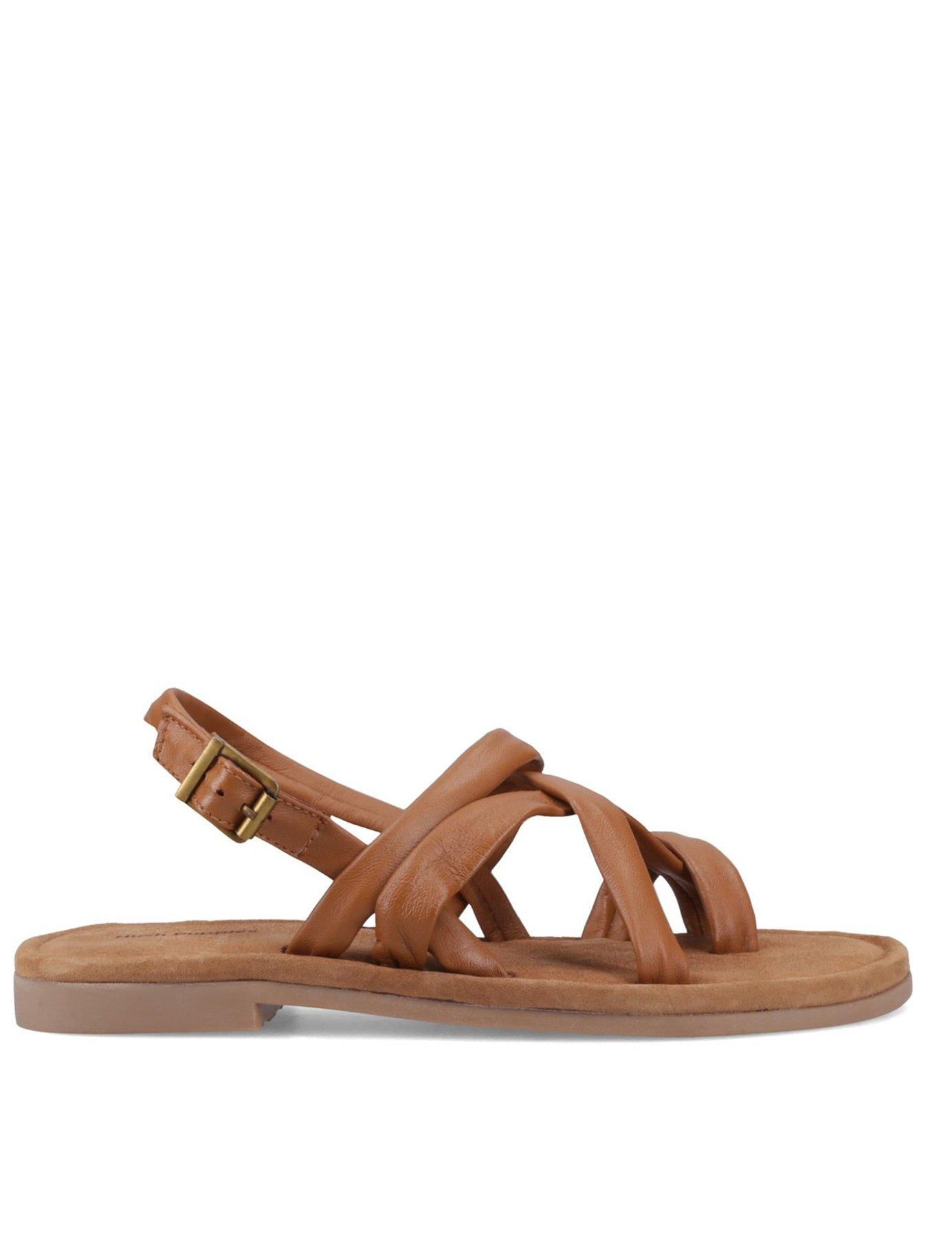 Hush Puppies Hope Wide Fit Sandal-tan