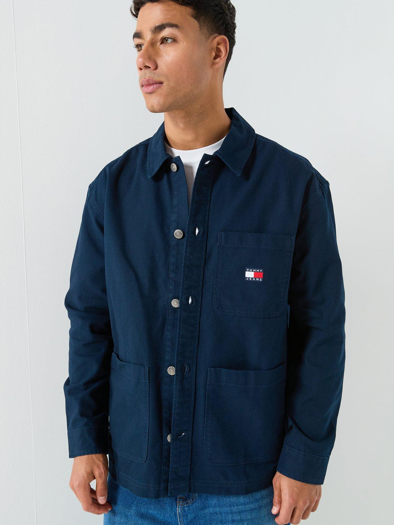 Tommy Jeans Essential Badge Overshirt - Navy
