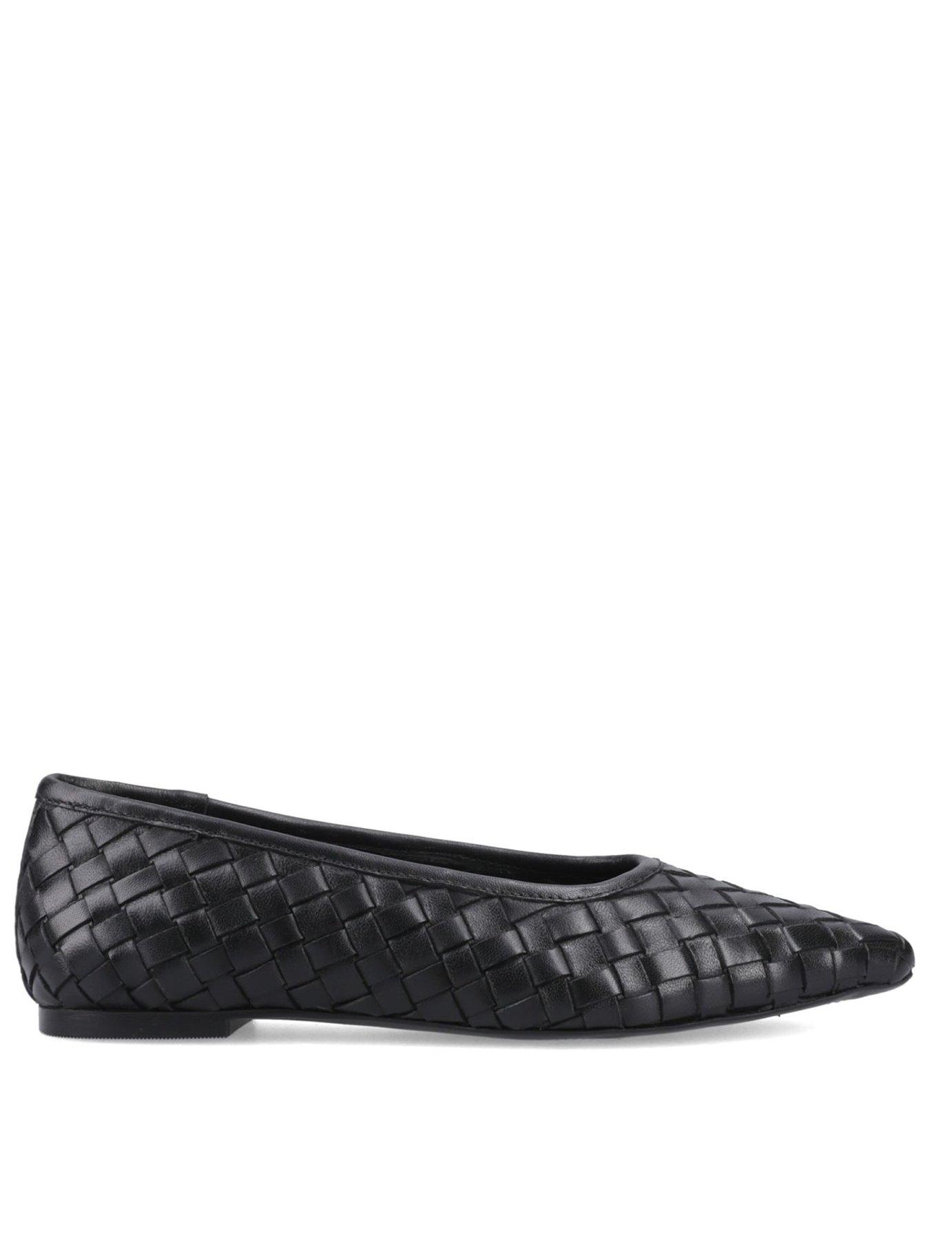 Hush Puppies Darla Woven Ballerina-black