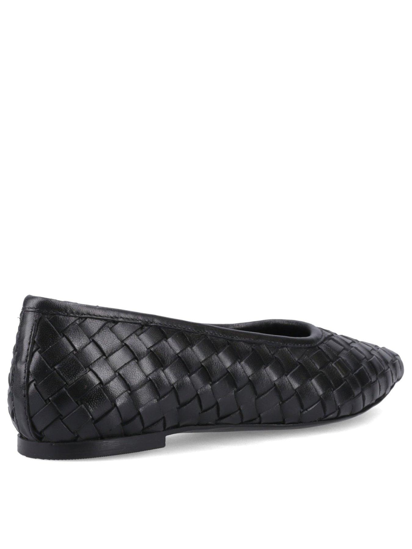 Image 3 of 5 of Hush Puppies Darla Woven Ballerina-black