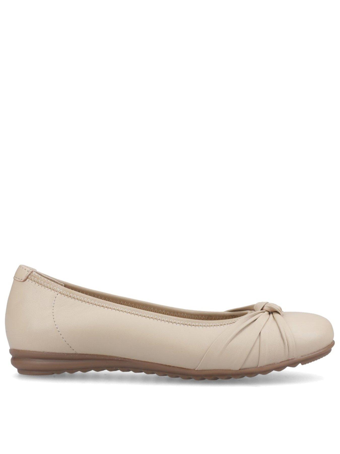 Image 1 of 5 of Hush Puppies Lilith Knot Ballerina-cream