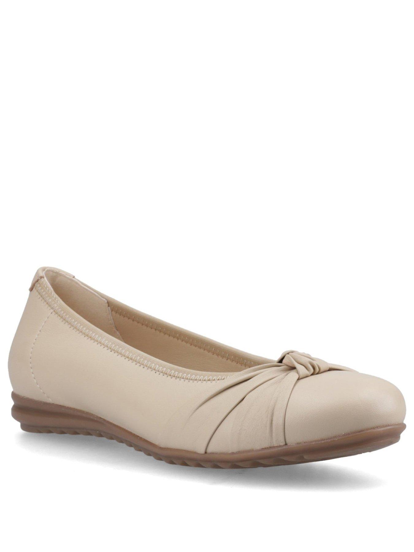 Image 2 of 5 of Hush Puppies Lilith Knot Ballerina-cream