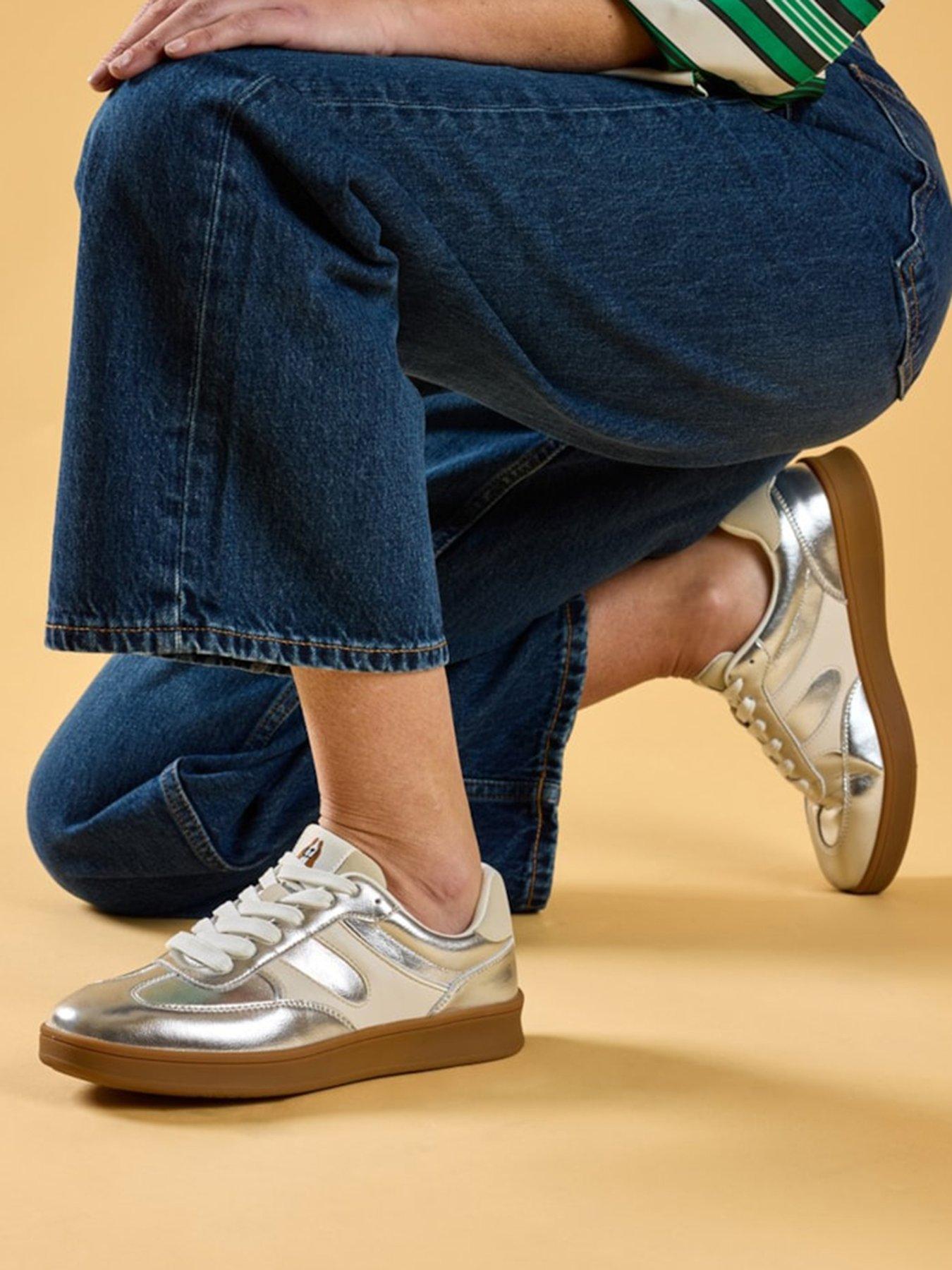 Hush Puppies Maura Sneaker-silver Leather