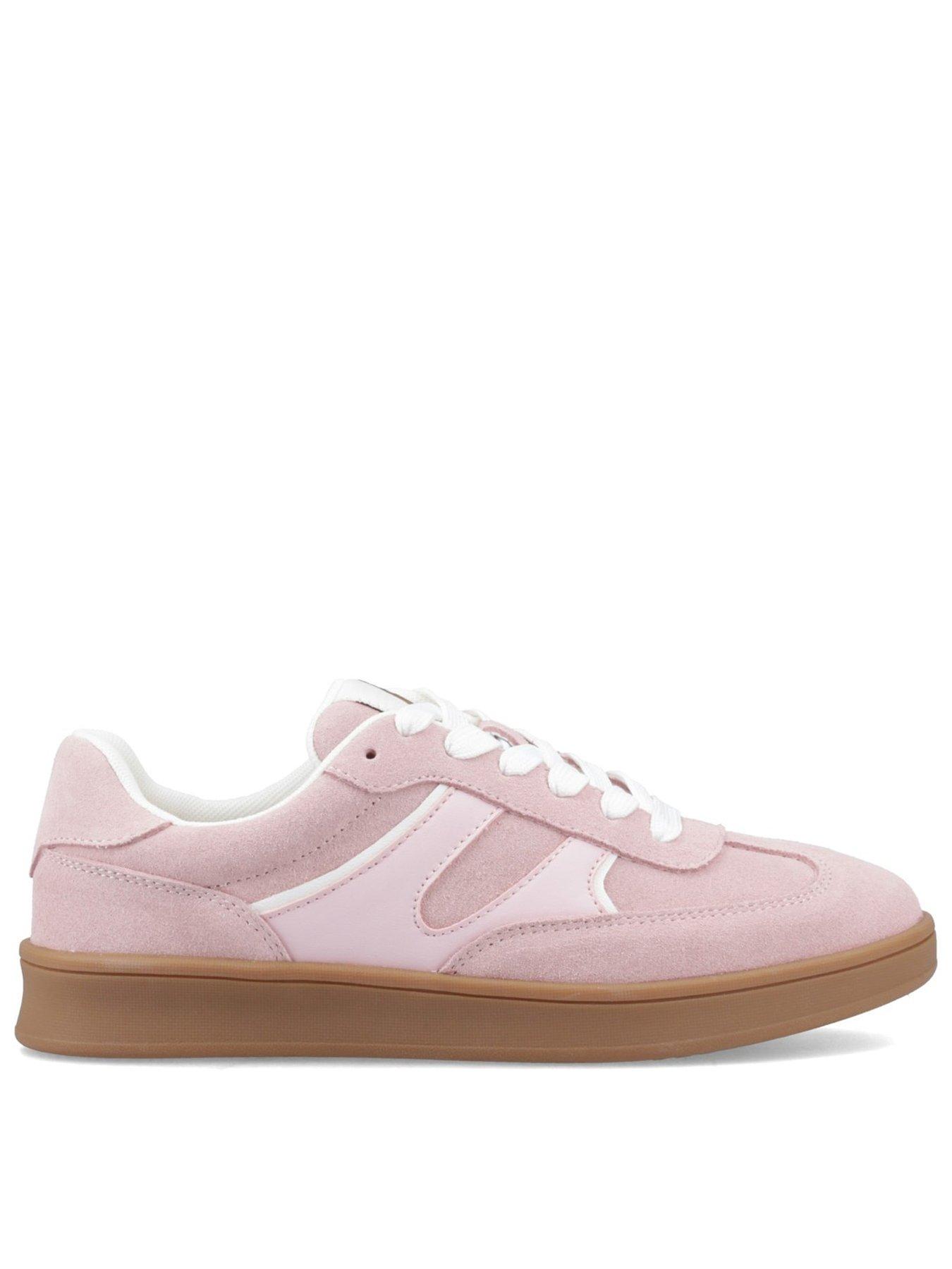 Image 1 of 5 of Hush Puppies Maura Sneaker-pink Suede