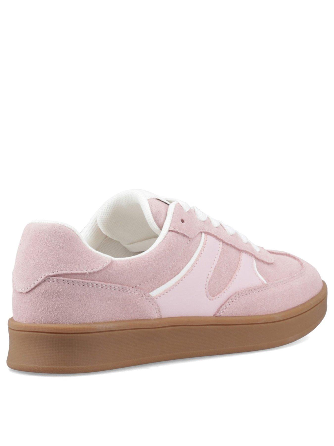 Image 3 of 5 of Hush Puppies Maura Sneaker-pink Suede