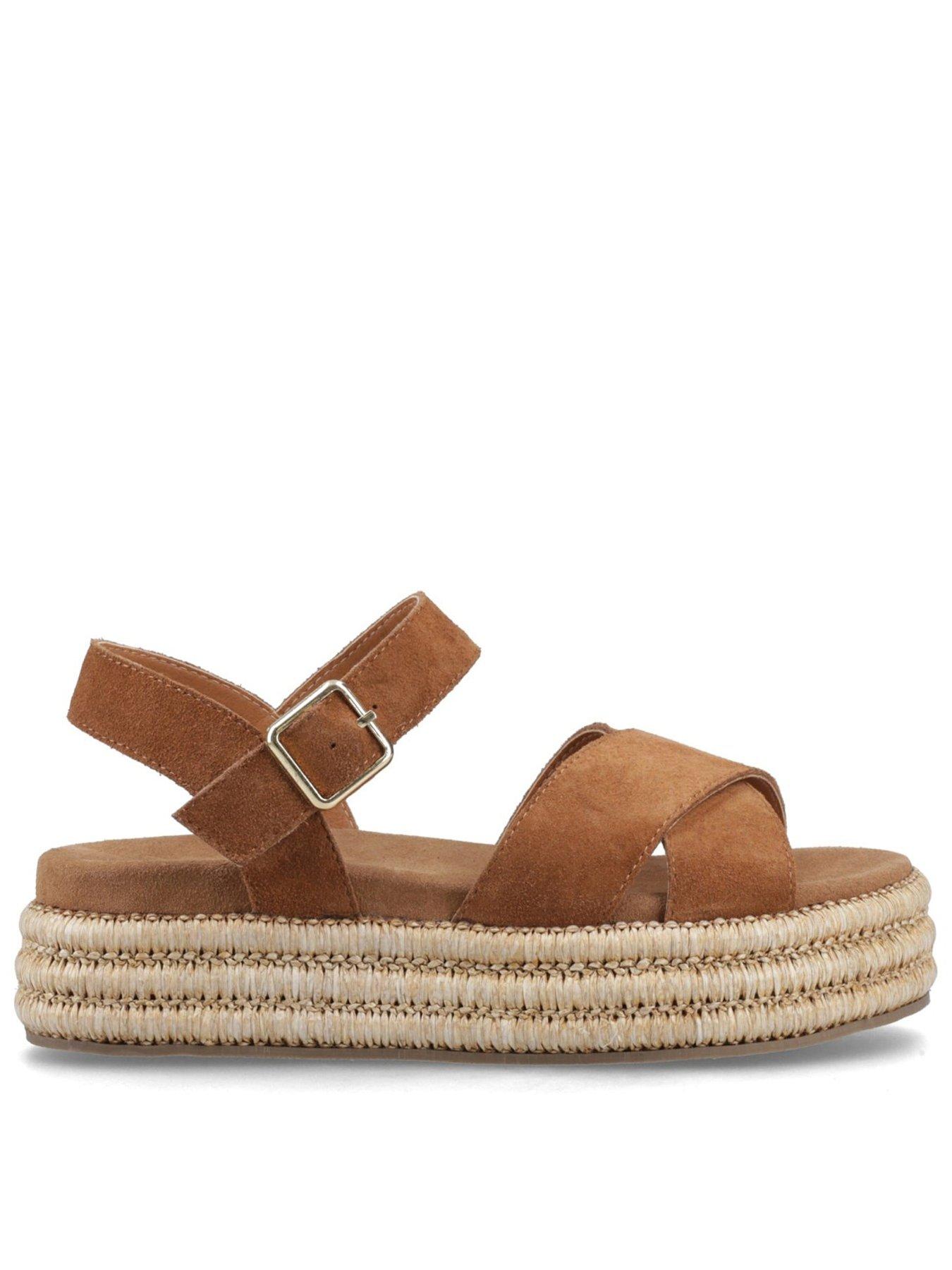 Image 1 of 5 of Hush Puppies Rosa Raffia Sandal-tan