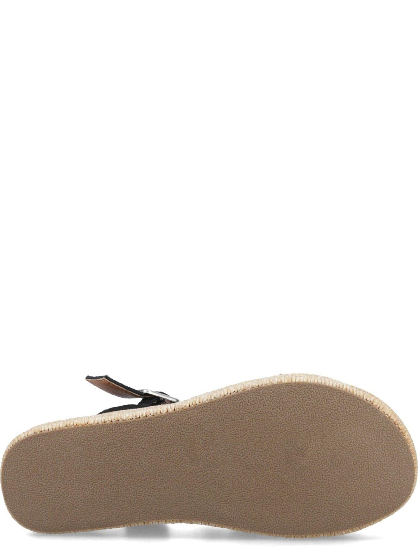 Image 6 of 7 of Hush Puppies Rosa Raffia Sandals&nbsp;- Black