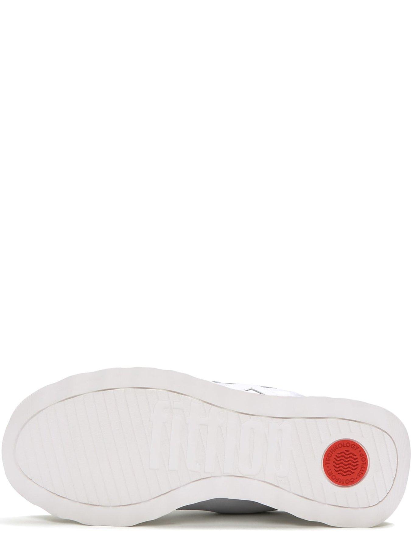 Image 4 of 5 of FitFlop Retro-q Ff Metallic-fabric/suede Sneakers