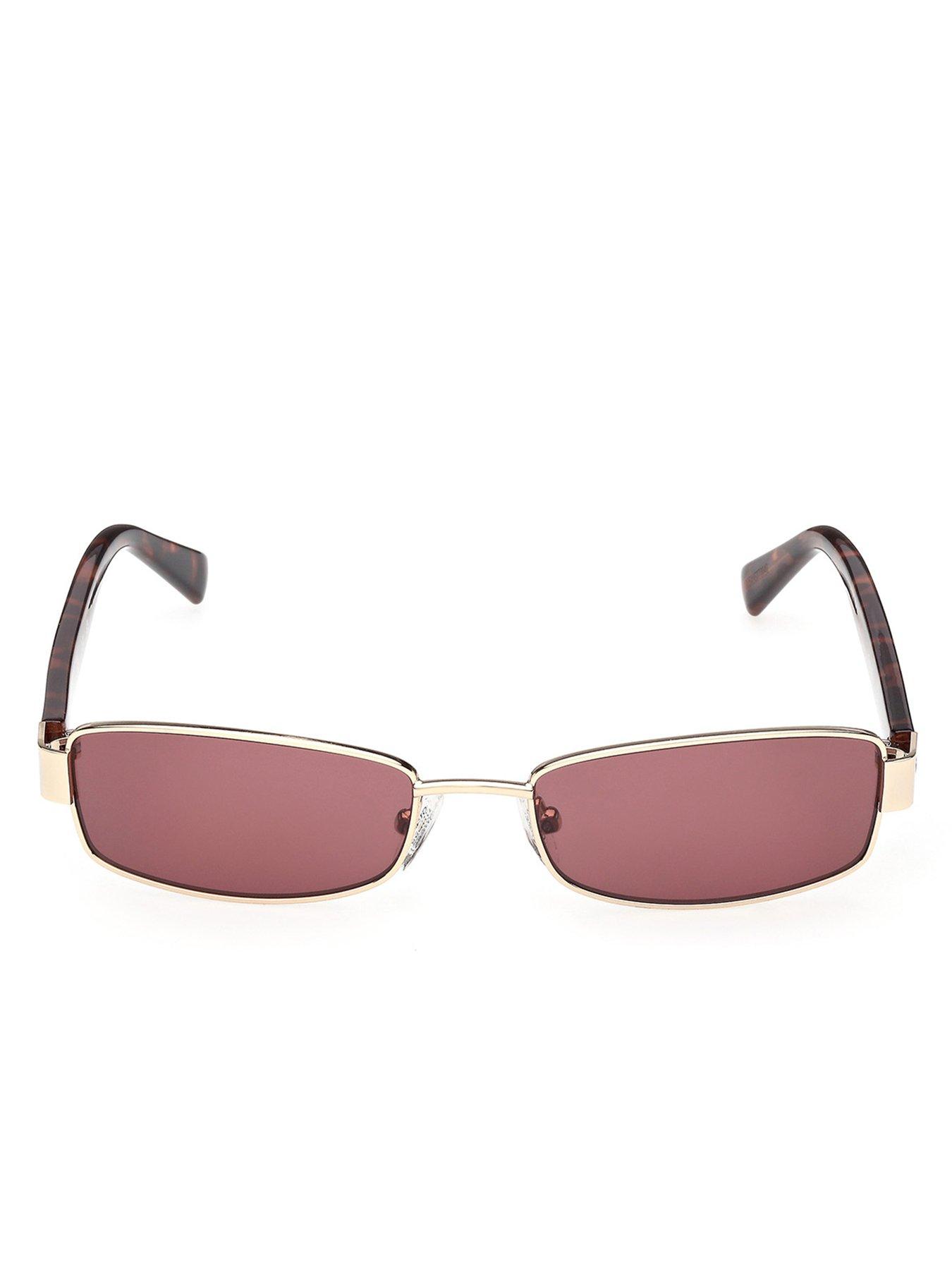 Image 2 of 5 of Guess Jeans Rectangular Metal Sunglasses - Gold