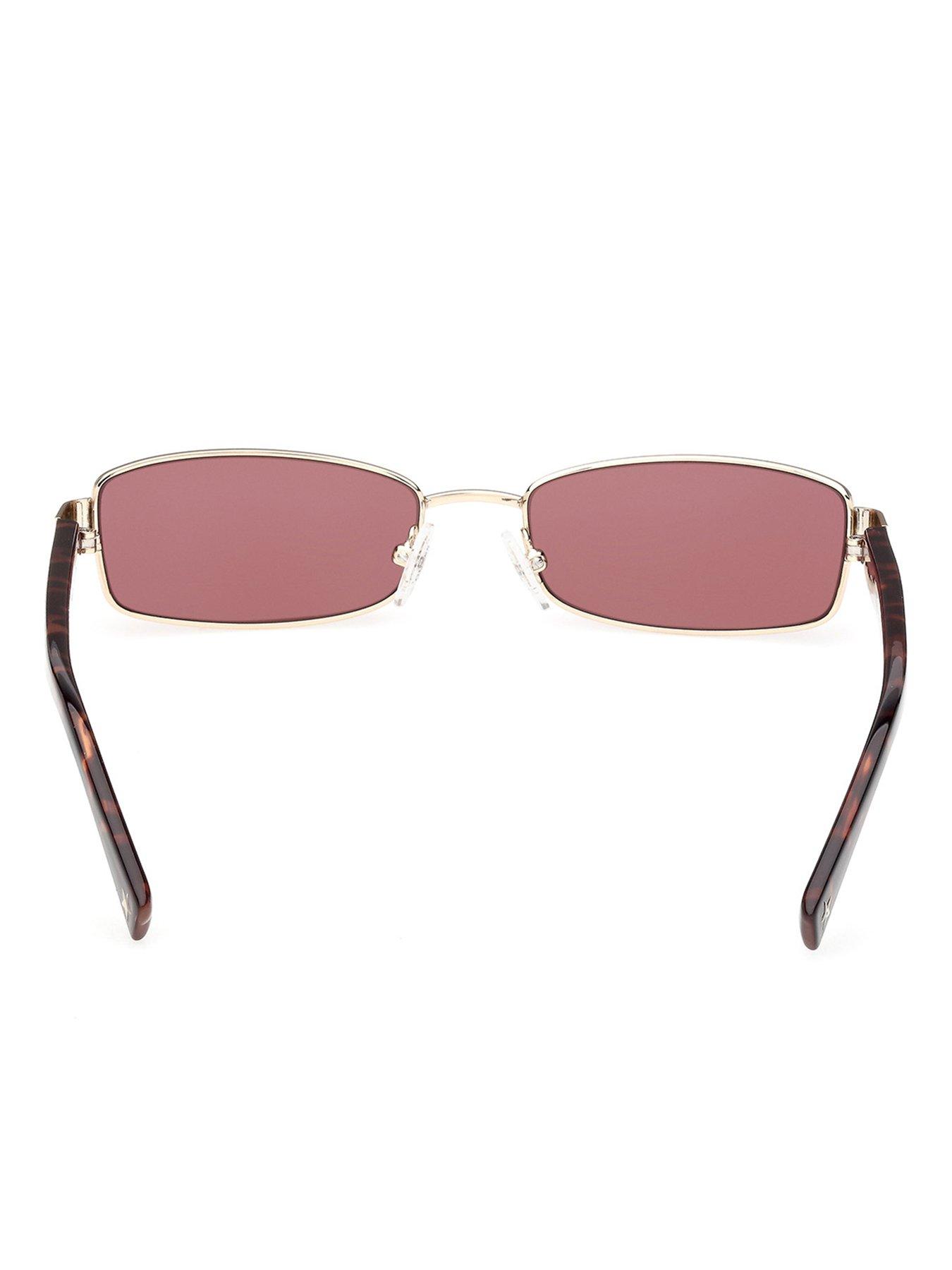 Image 4 of 5 of Guess Jeans Rectangular Metal Sunglasses - Gold