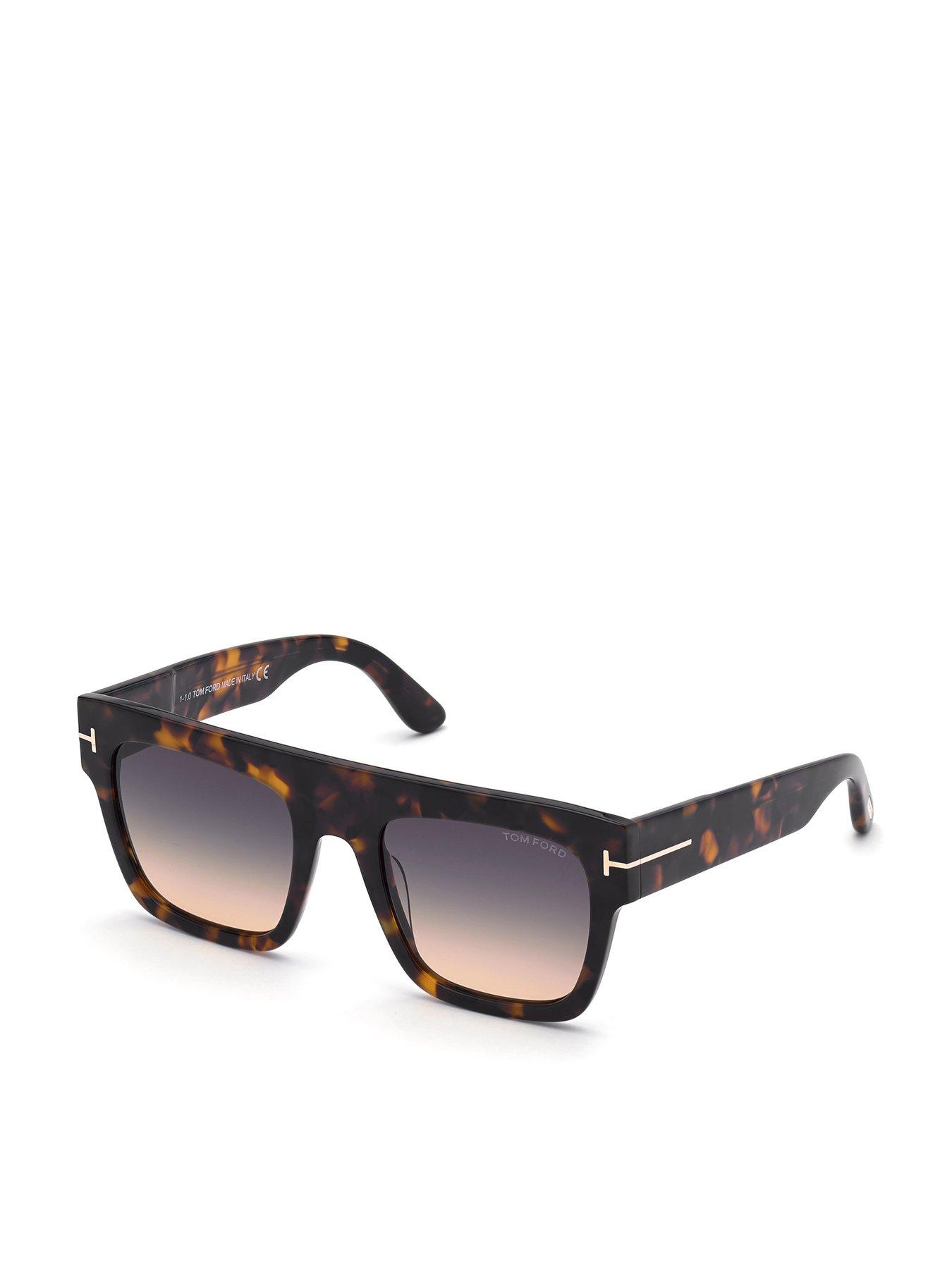 Tom Ford Renee Square Sunglasses - Dark Havana