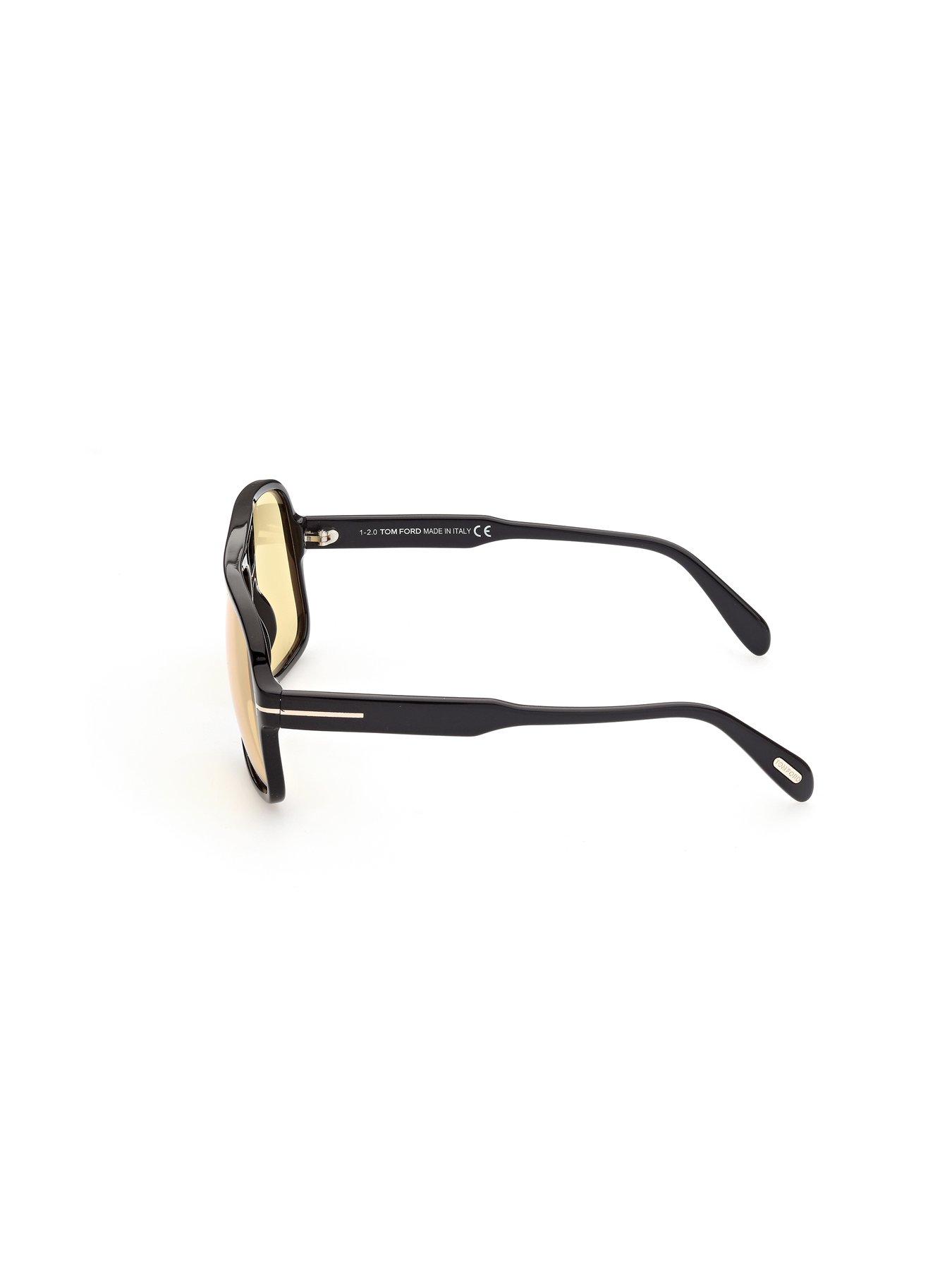 Image 5 of 7 of Tom Ford Falconer Navigator Sunglasses - Shiny Black