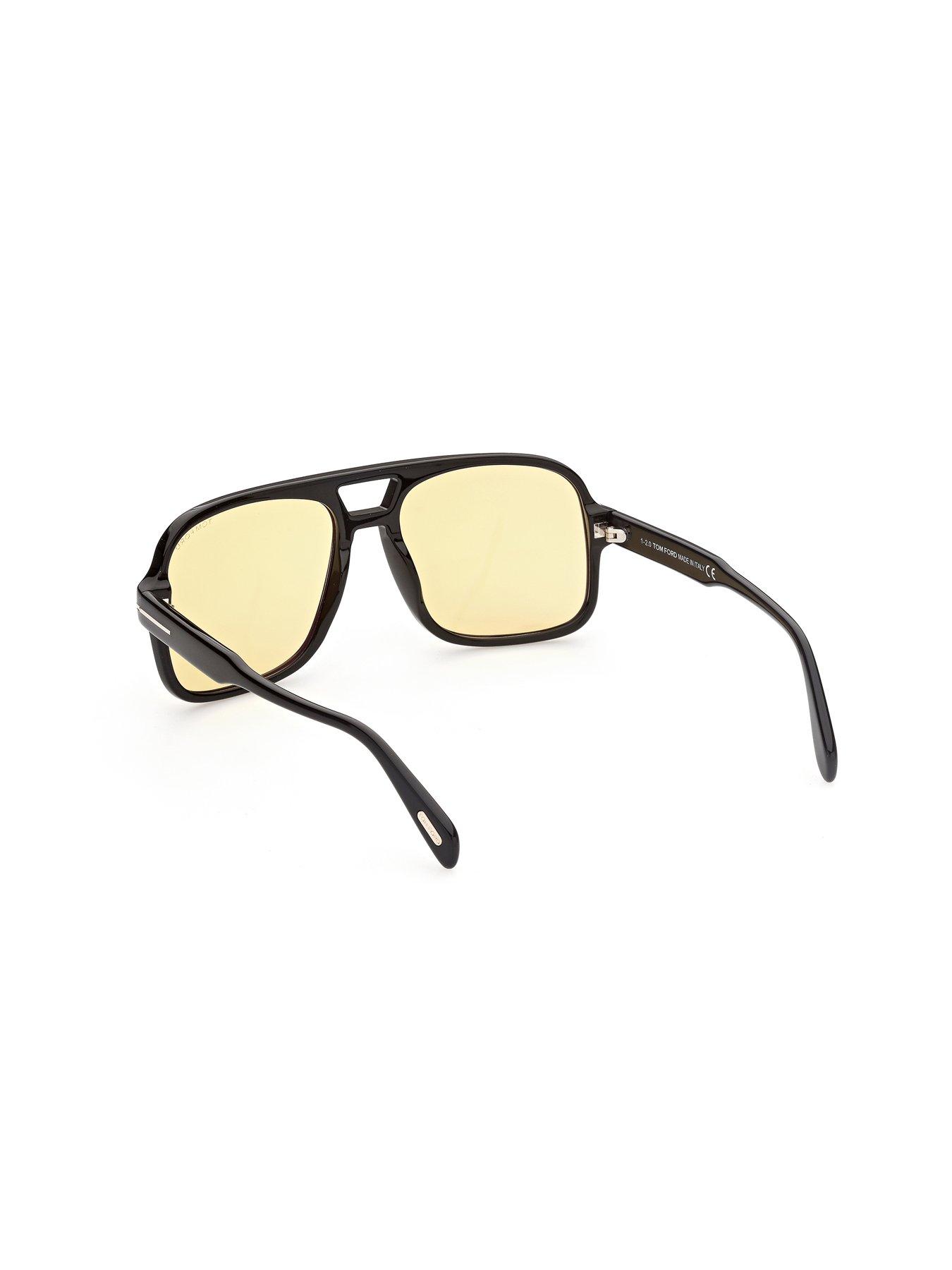 Image 7 of 7 of Tom Ford Falconer Navigator Sunglasses - Shiny Black
