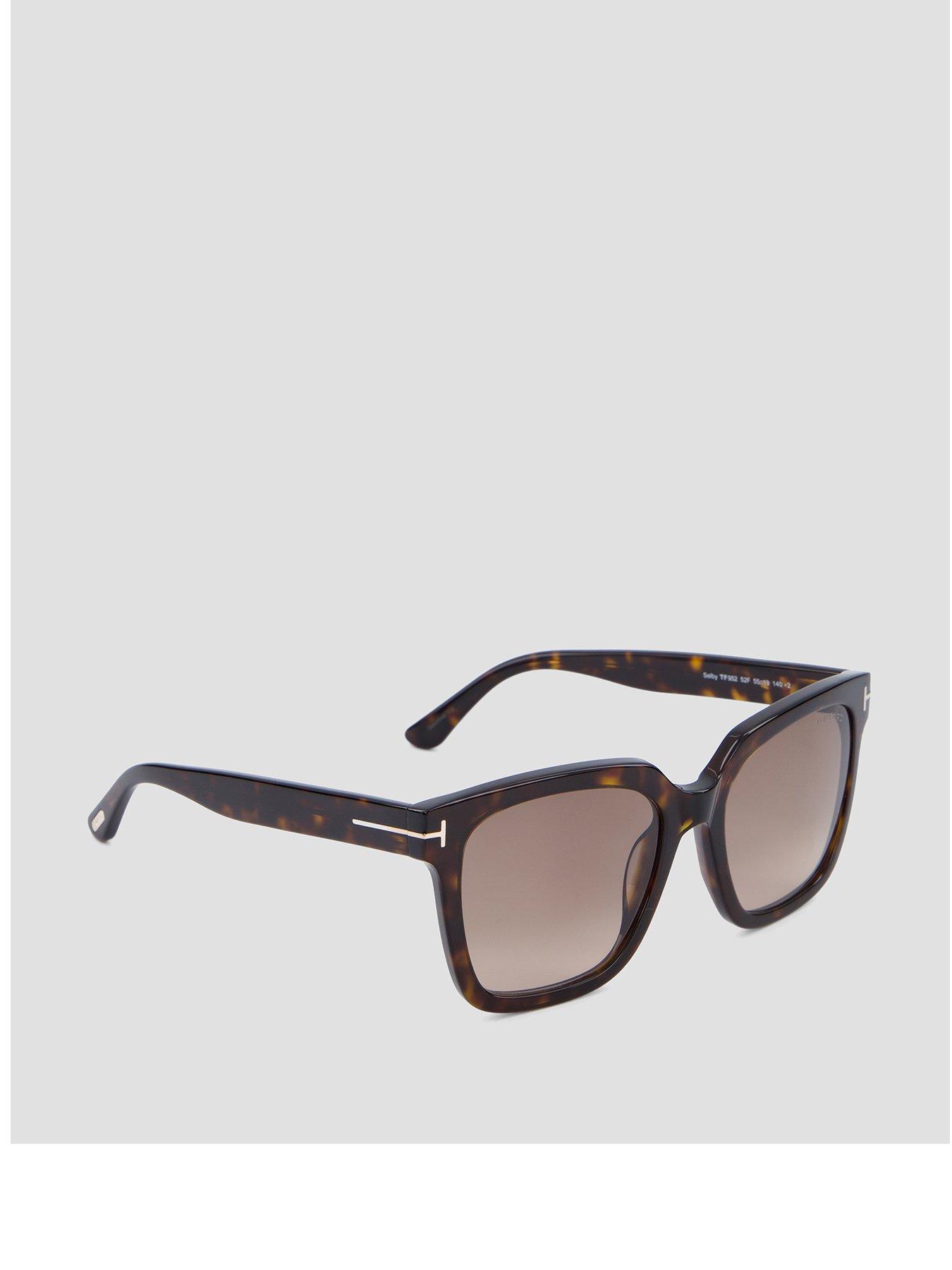 Tom Ford Selby Square Sunglasses - Dark Havana