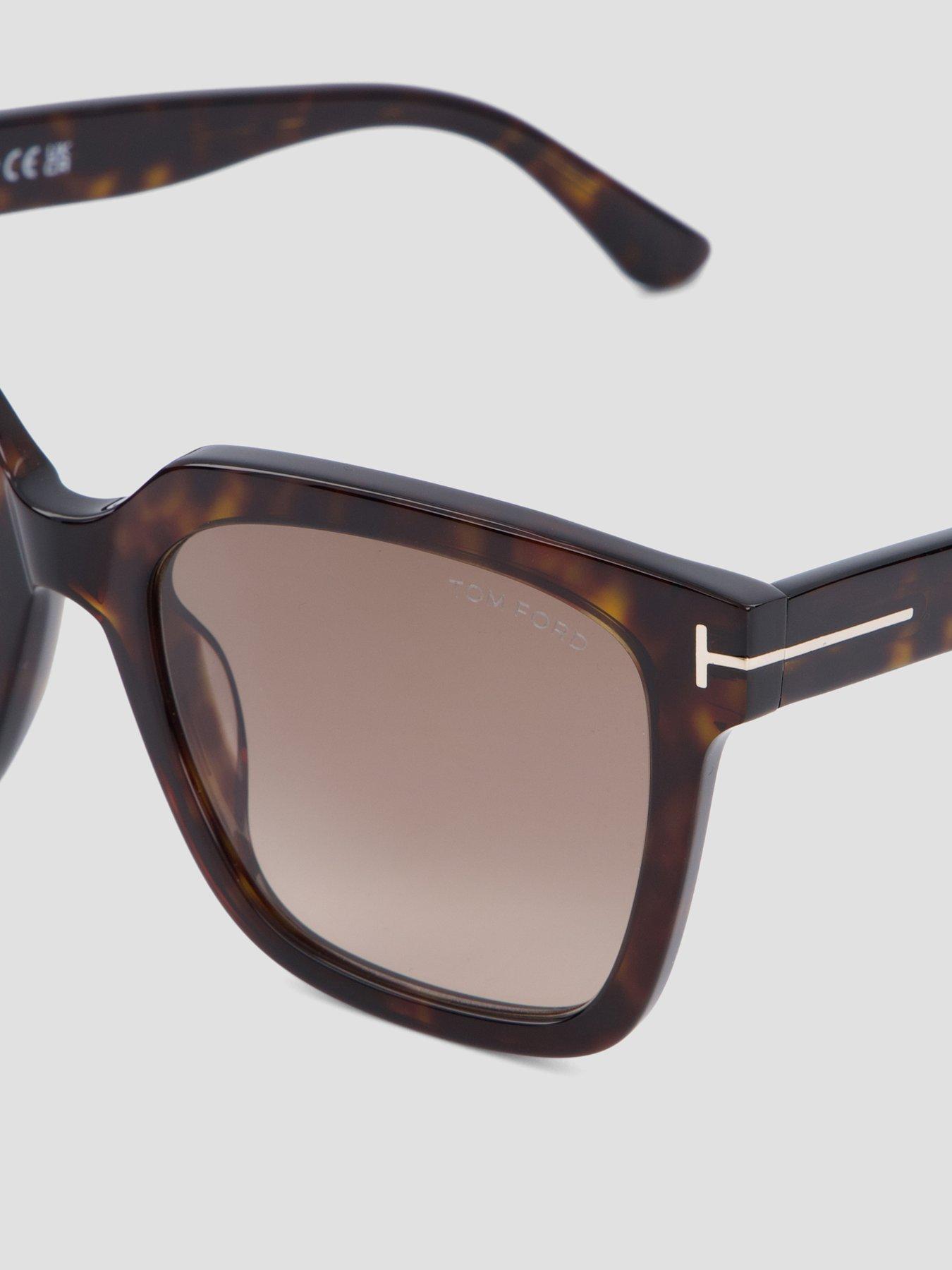 Image 3 of 4 of Tom Ford Selby Square Sunglasses - Dark Havana