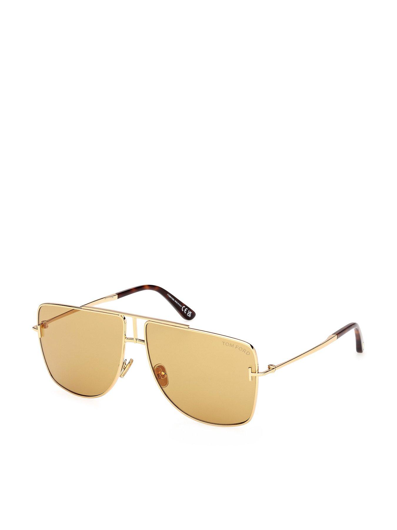 Tom Ford Eliott Navigator Sunglasses - Shiny Deep Gold