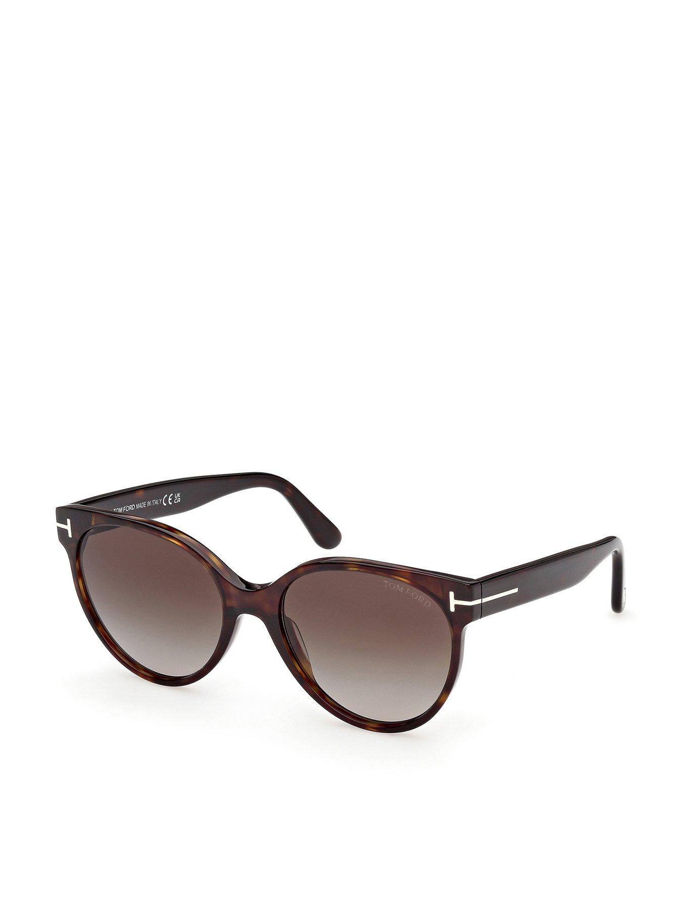 Tom Ford Tallulah Round Sunglasses - Dark Havana