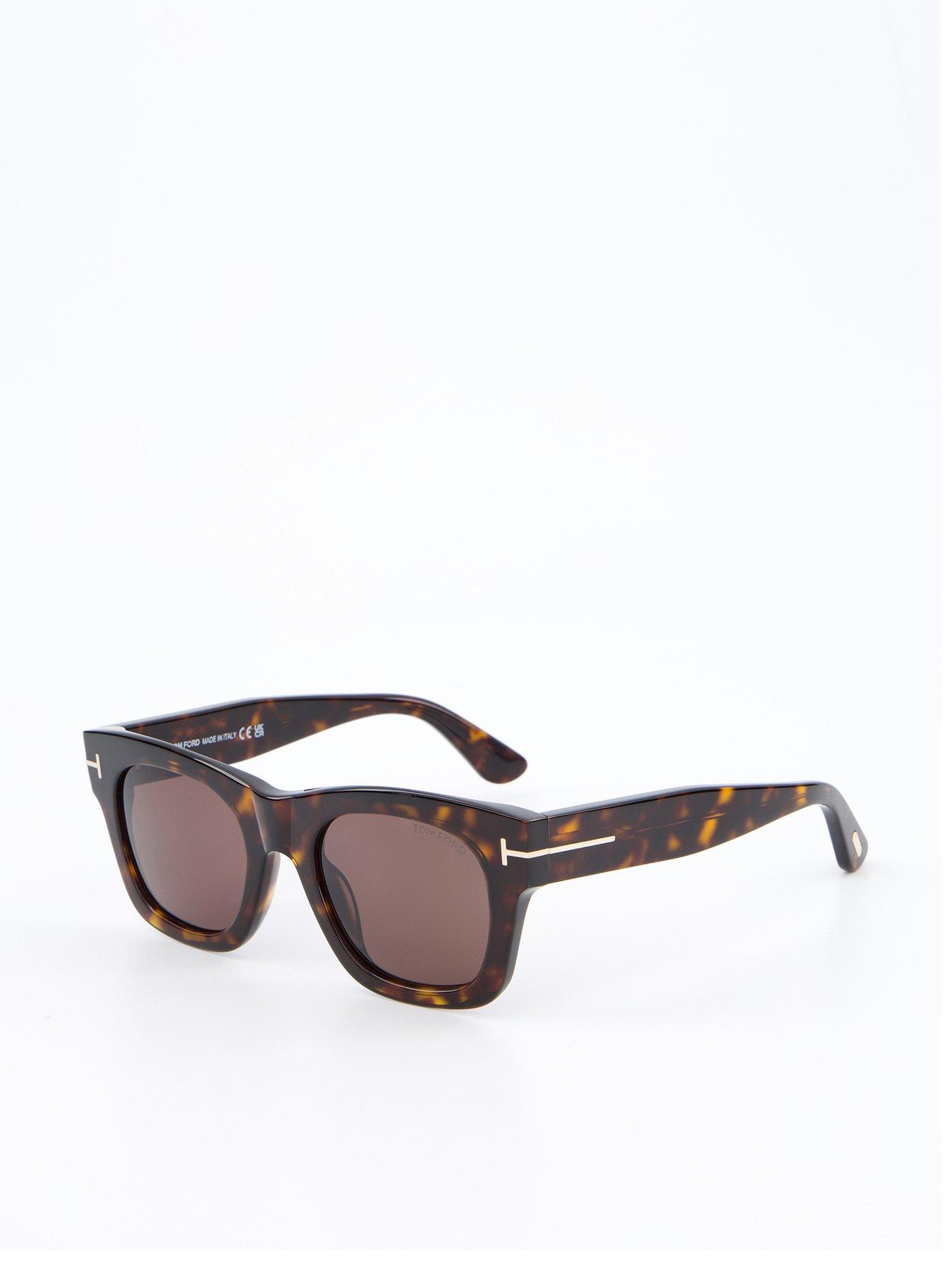 Tom Ford Dark Havana Emma Square Sunglasses - Brown