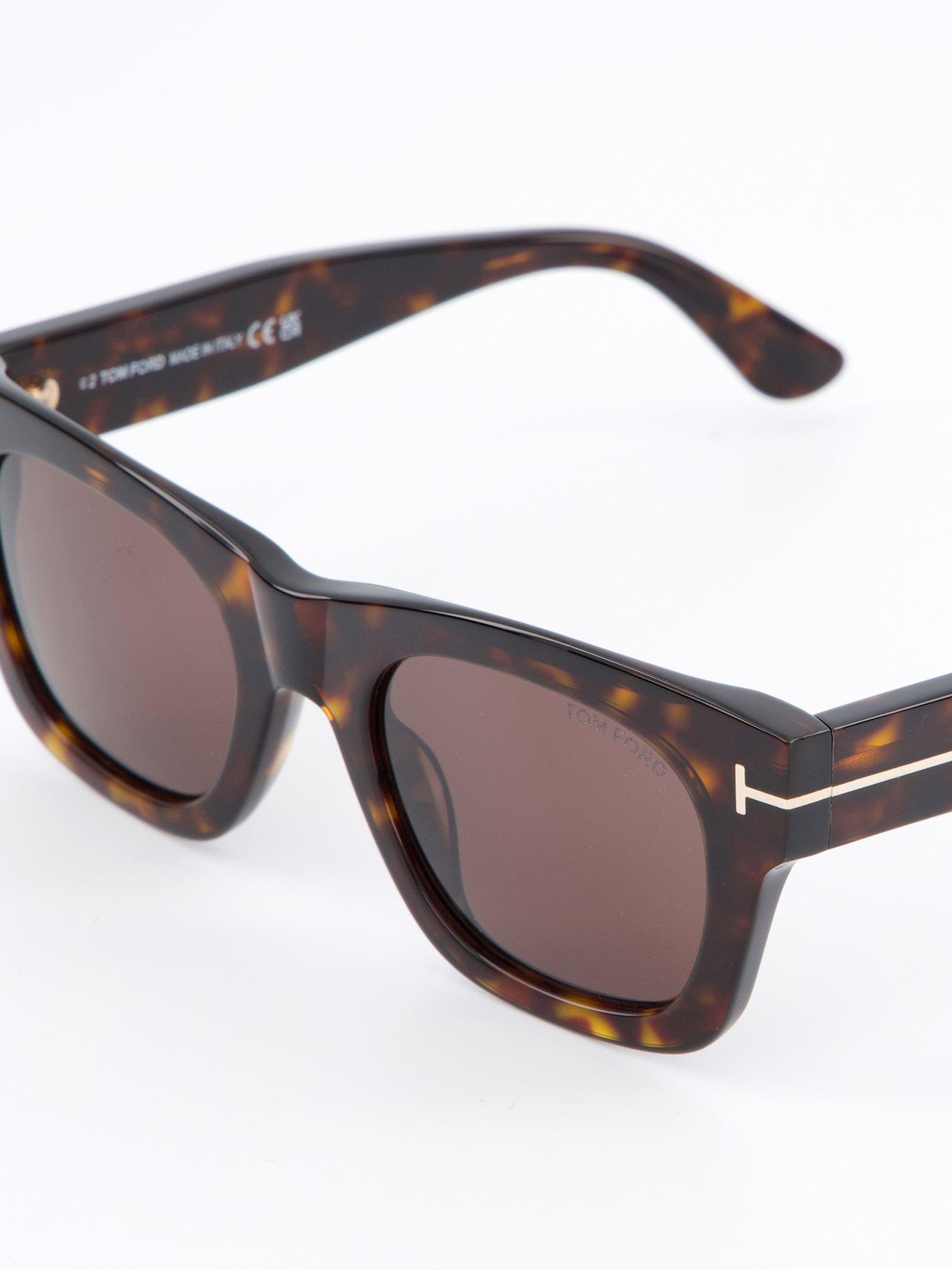 Image 3 of 4 of Tom Ford Emma Square Sunglasses - Dark Havana