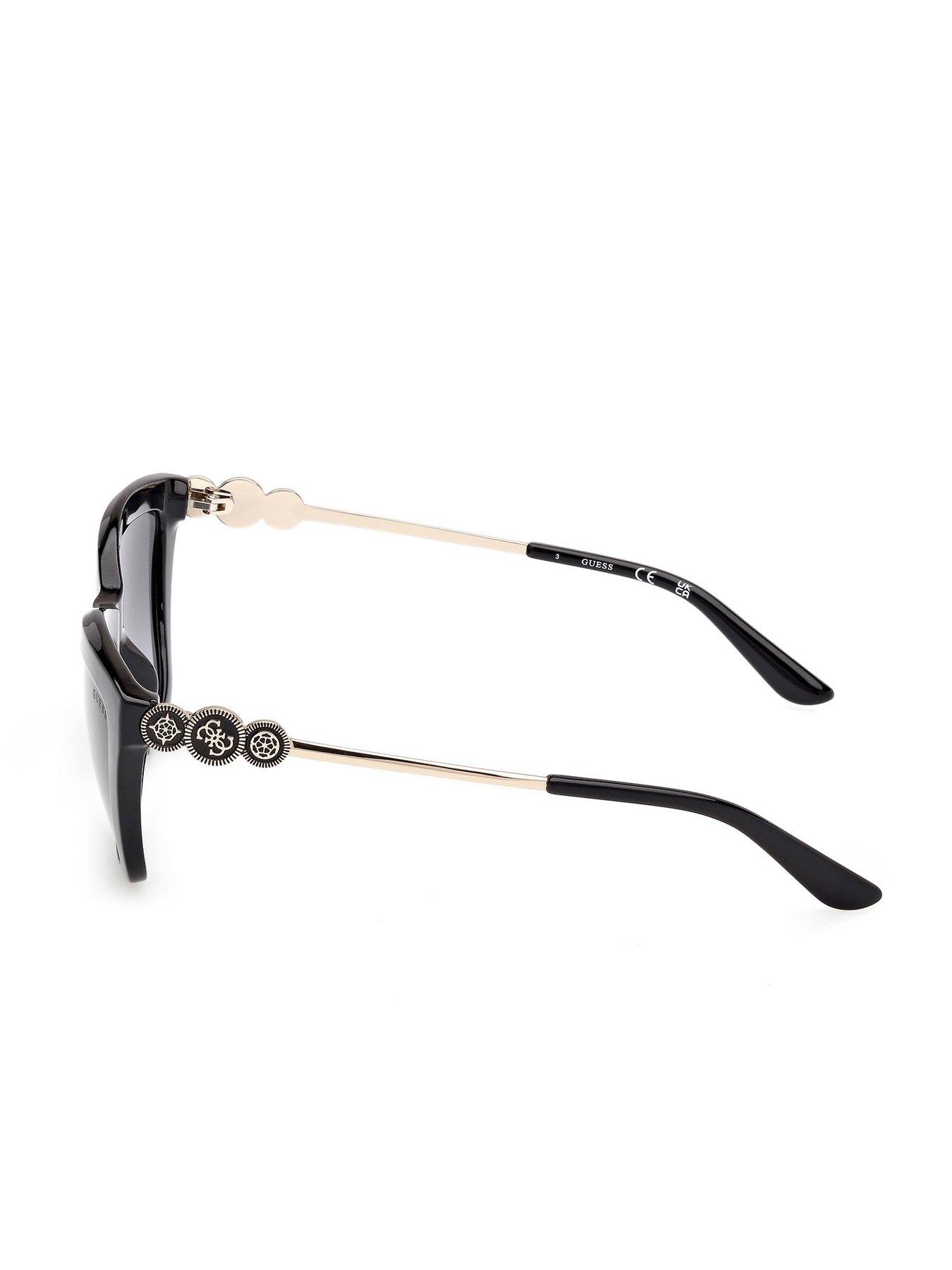 Image 2 of 6 of Guess Rectangular Sunglasses - Black