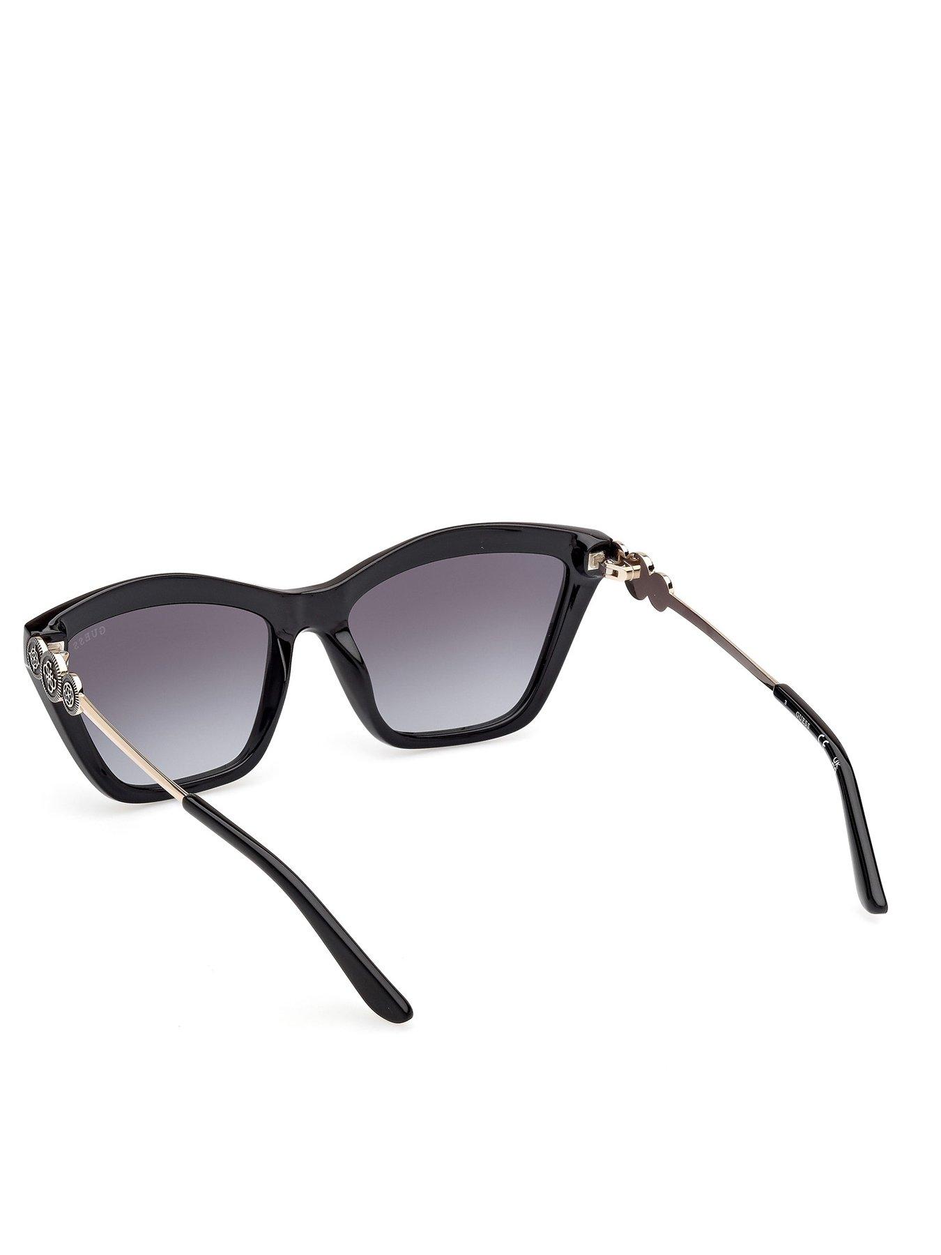 Image 3 of 6 of Guess Rectangular Sunglasses - Black