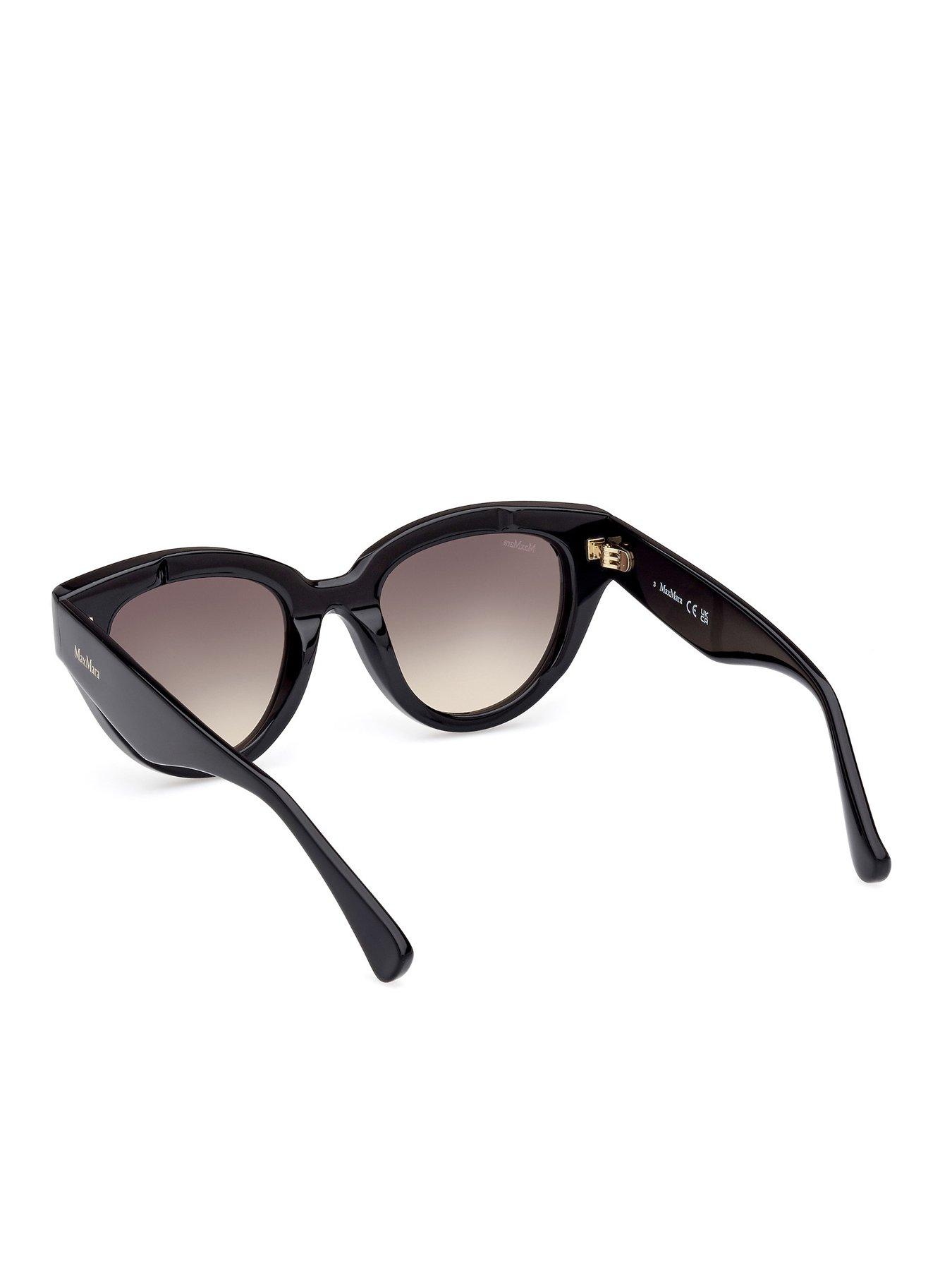 Image 3 of 6 of Max Mara Glimpse Cat Eye Sunglasses - Black