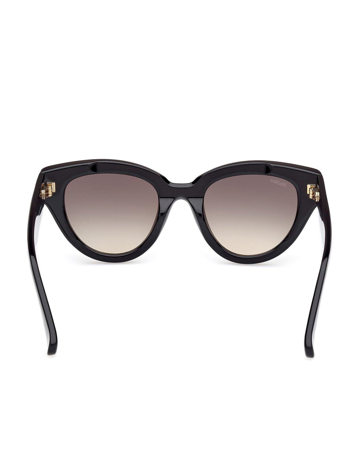Image 4 of 6 of Max Mara Glimpse Cat Eye Sunglasses - Black