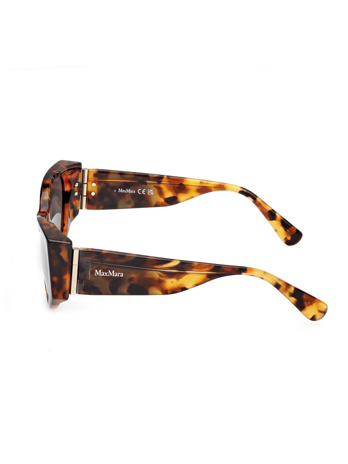 Image 2 of 6 of Max Mara Hinge Cat Eye Sunglasses - Havana