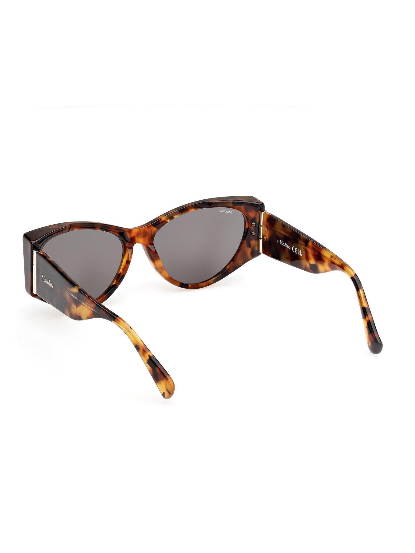 Image 3 of 6 of Max Mara Hinge Cat Eye Sunglasses - Havana