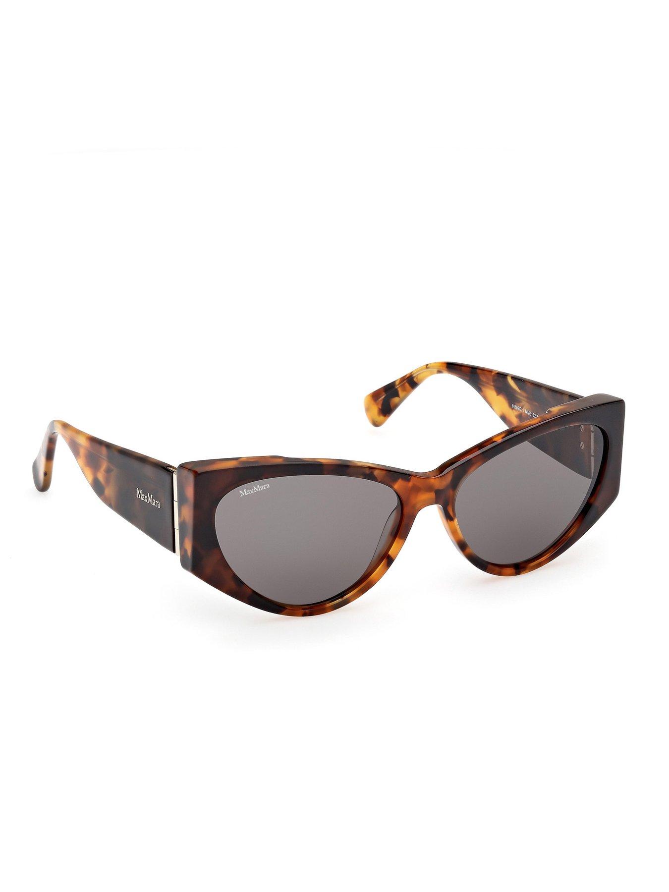 Image 6 of 6 of Max Mara Hinge Cat Eye Sunglasses - Havana