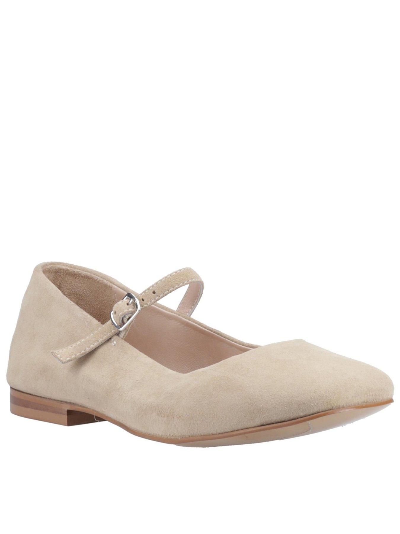 Hush Puppies Pasha Suede Ballerina-taupe Suede