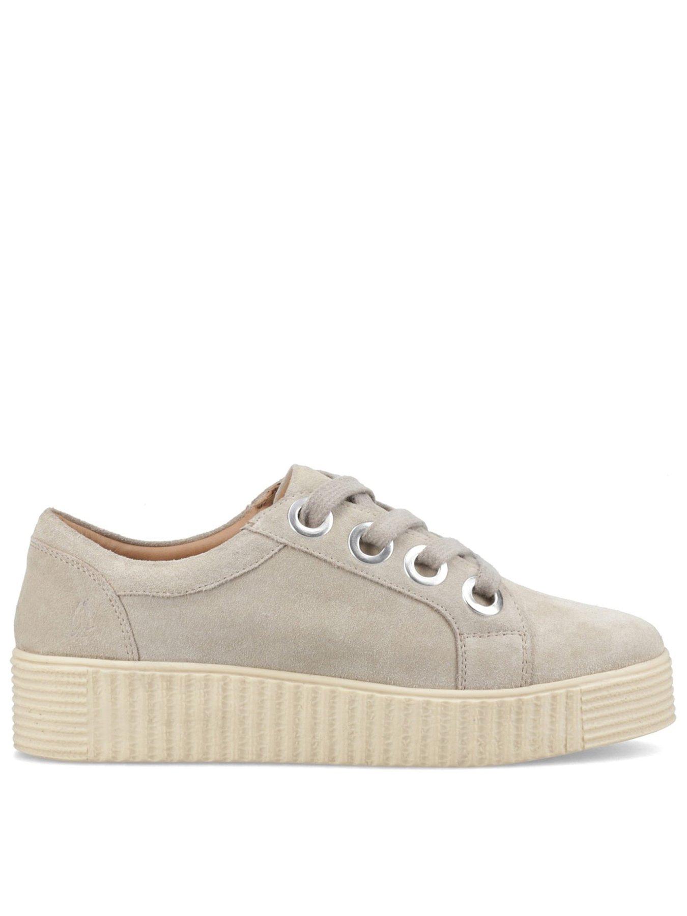 Image 1 of 5 of Hush Puppies Tamsin Suede Trainer-taupe