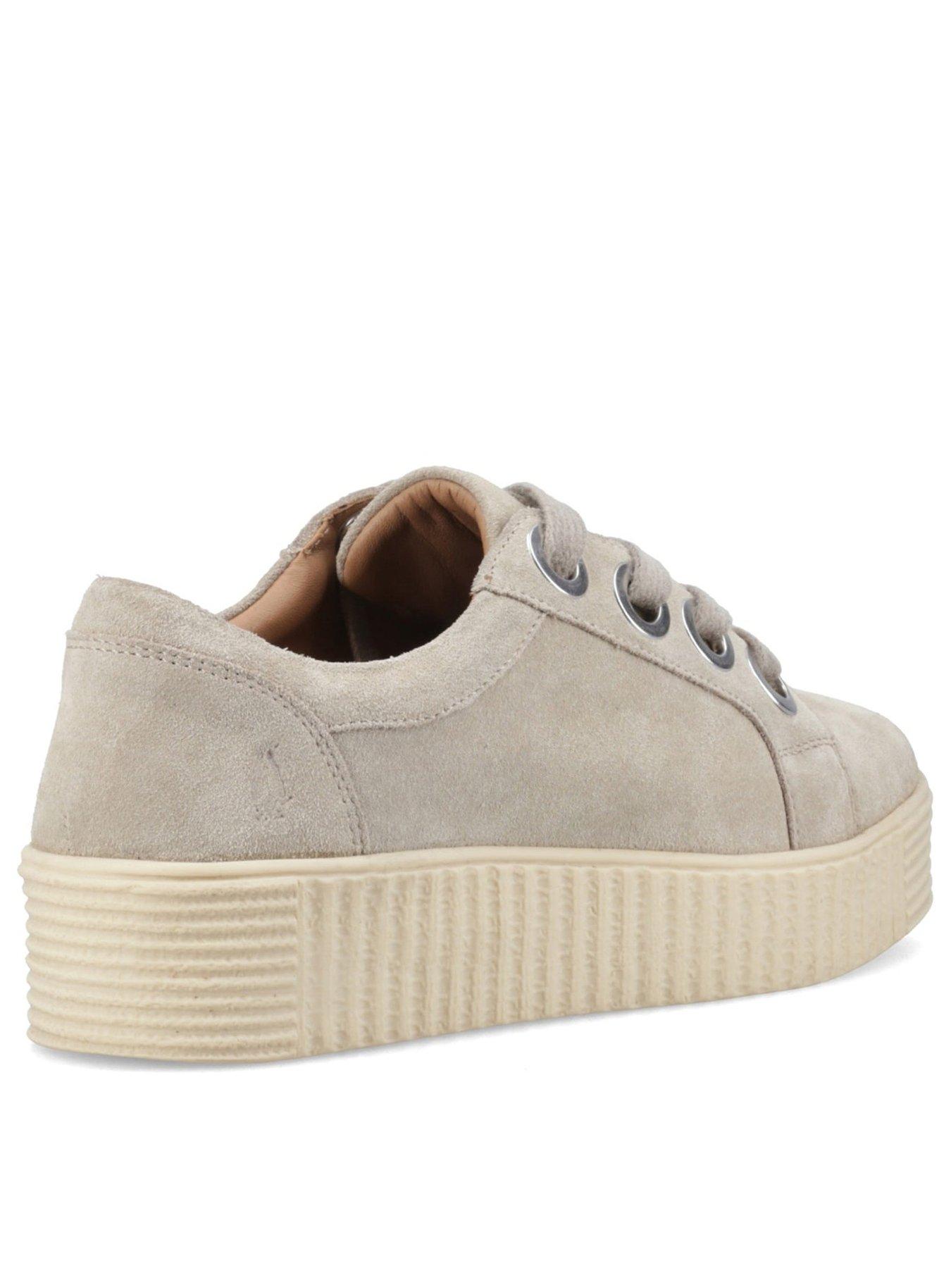 Image 3 of 5 of Hush Puppies Tamsin Suede Trainer-taupe