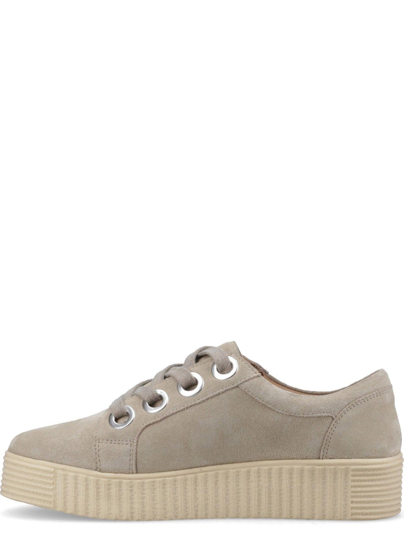 Image 4 of 5 of Hush Puppies Tamsin Suede Trainer-taupe