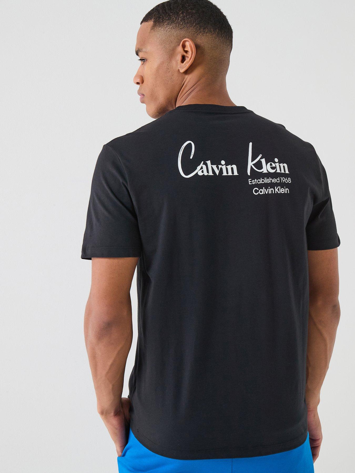 Calvin Klein Jeans Back Graphic Script T-Shirt - Black