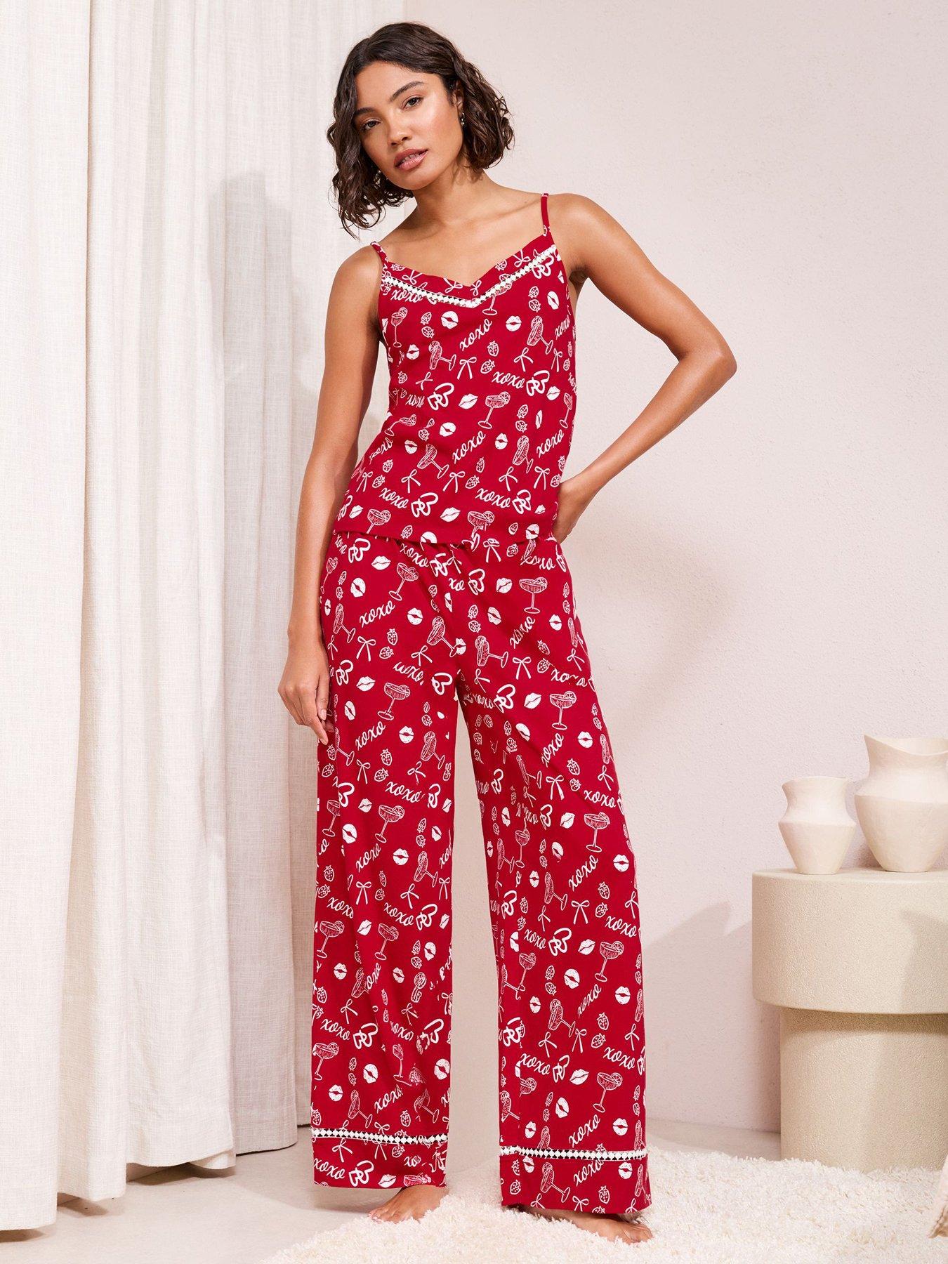 Friends Like These Xoxo Cami Pyjama Set - Red