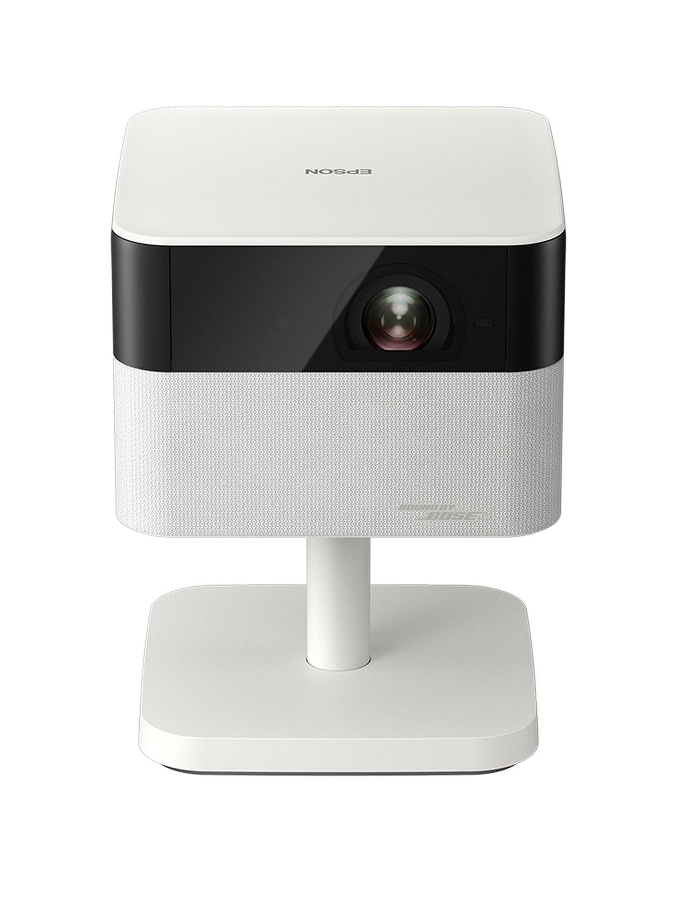 Image 1 of 7 of Epson Epson Lifestudio Flex EF-71W Diamond White, Portable Smart Projector, Sound by Bose, Google TV, Full HD, Adjustable Stand, Indoor/Outdoor Use