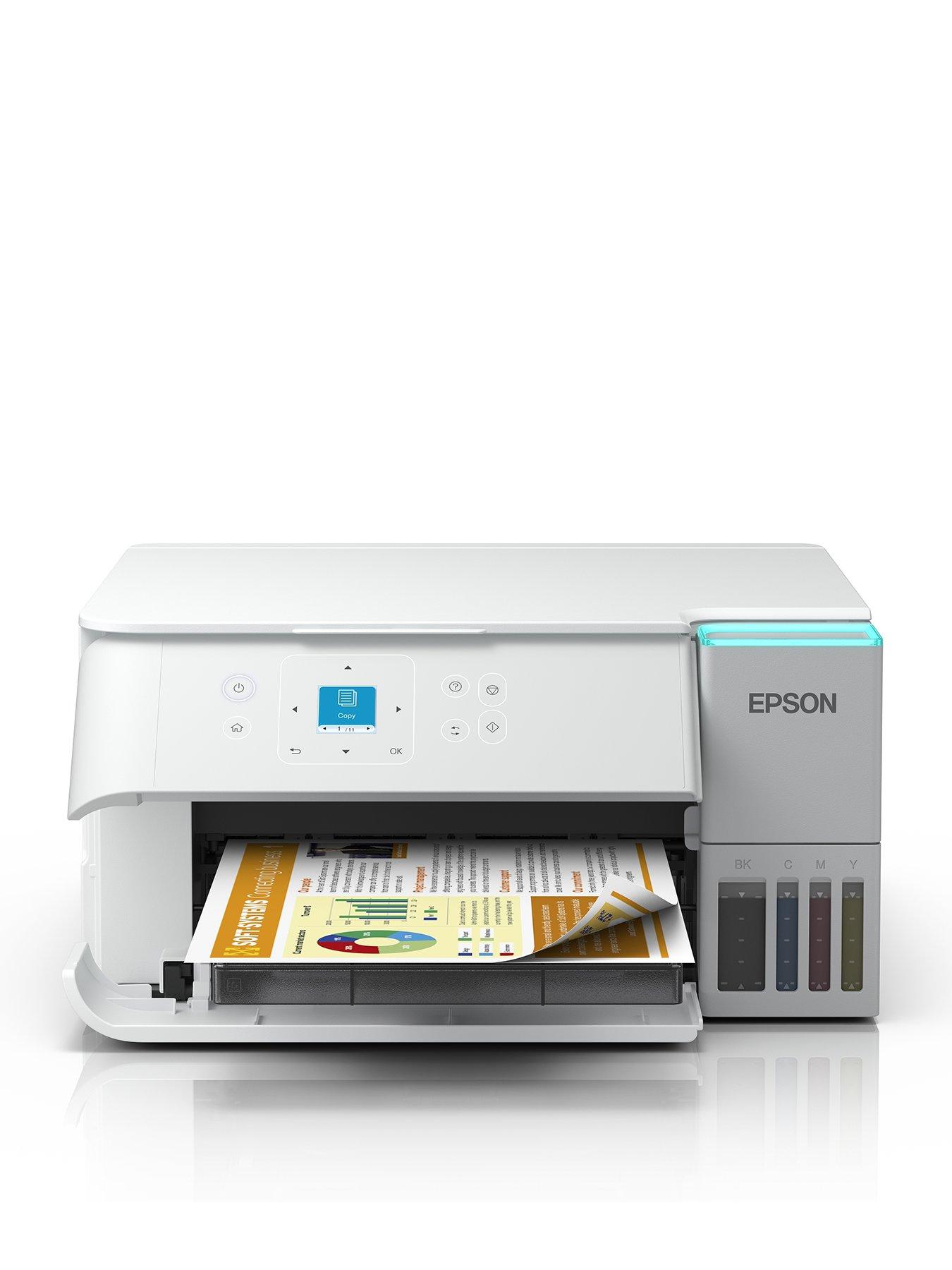 Epson EcoTank ET-2956 White A4 Multifunction Wi-Fi Ink Tank Printer, With Up To 3 Years Of Ink Included