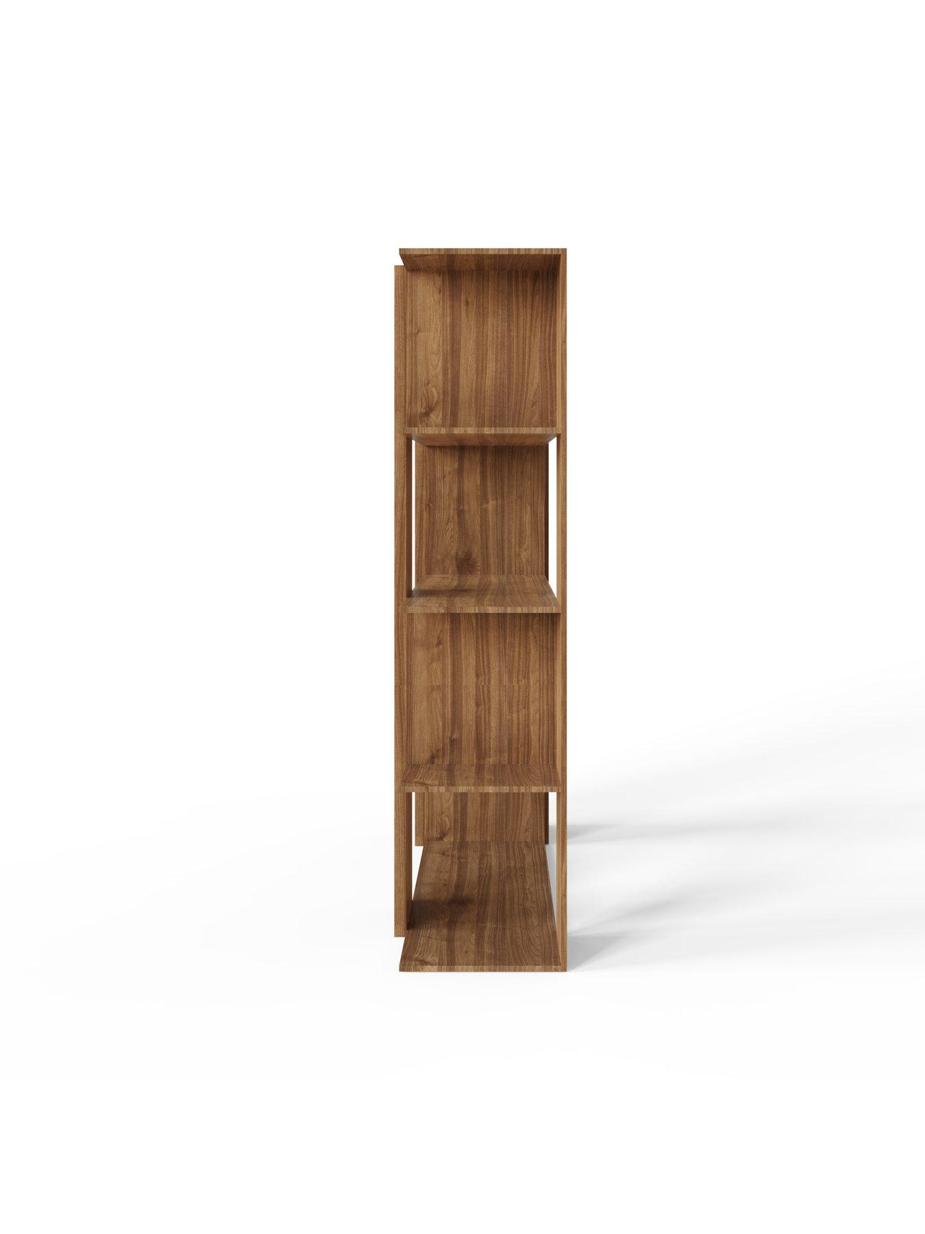 Image 4 of 7 of GFW Rowen Bookshelf Display Unit - Oak/Black -&nbsp;FSC&reg; Certified