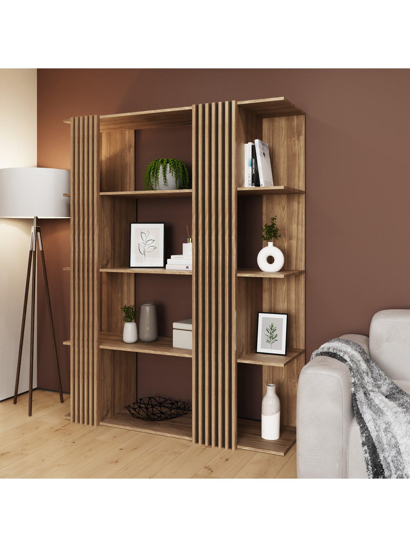 Image 5 of 7 of GFW Rowen Bookshelf Display Unit - Oak/Black -&nbsp;FSC&reg; Certified