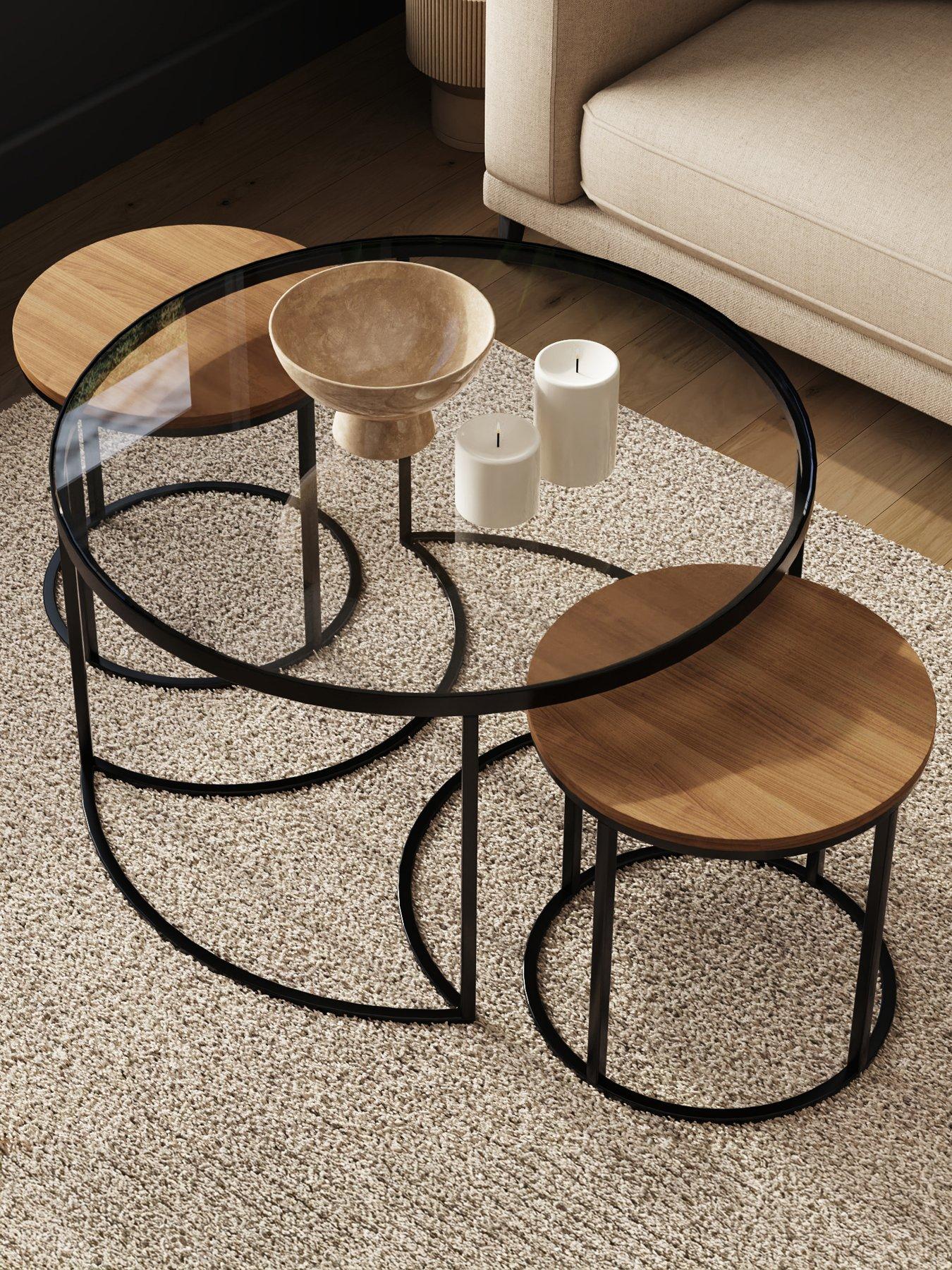Image 3 of 7 of GFW Femi Set Of 3 Round&nbsp;Nesting Tables