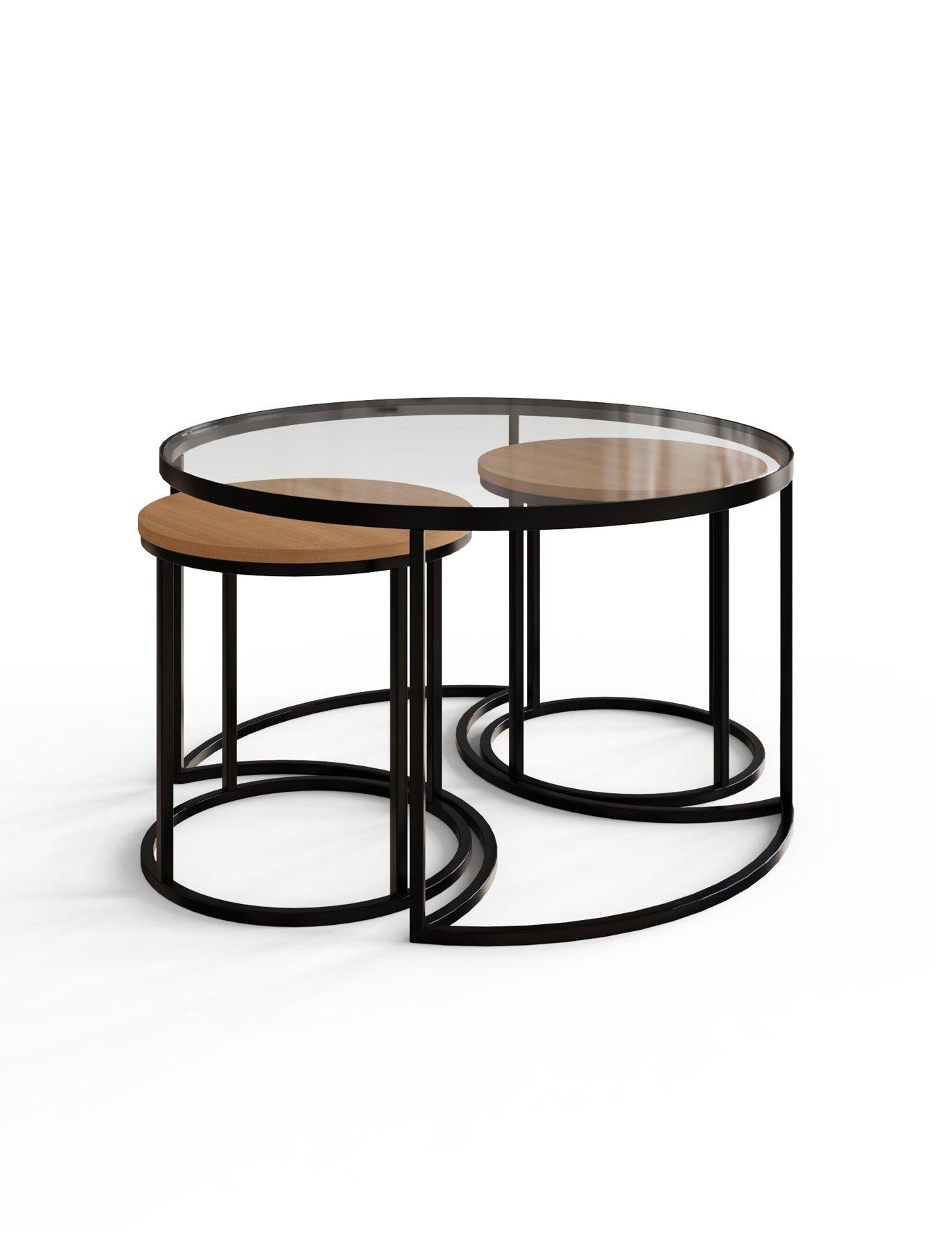 Image 4 of 7 of GFW Femi Set Of 3 Round&nbsp;Nesting Tables