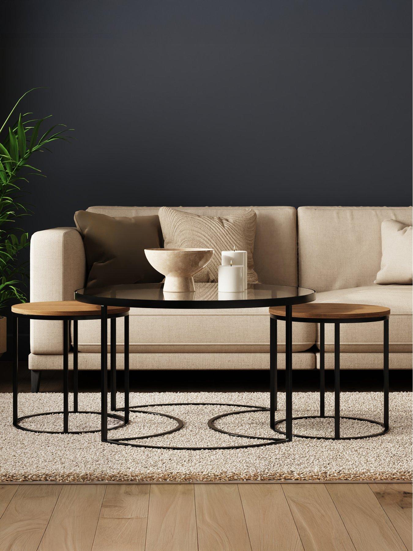 Image 5 of 7 of GFW Femi Set Of 3 Round&nbsp;Nesting Tables