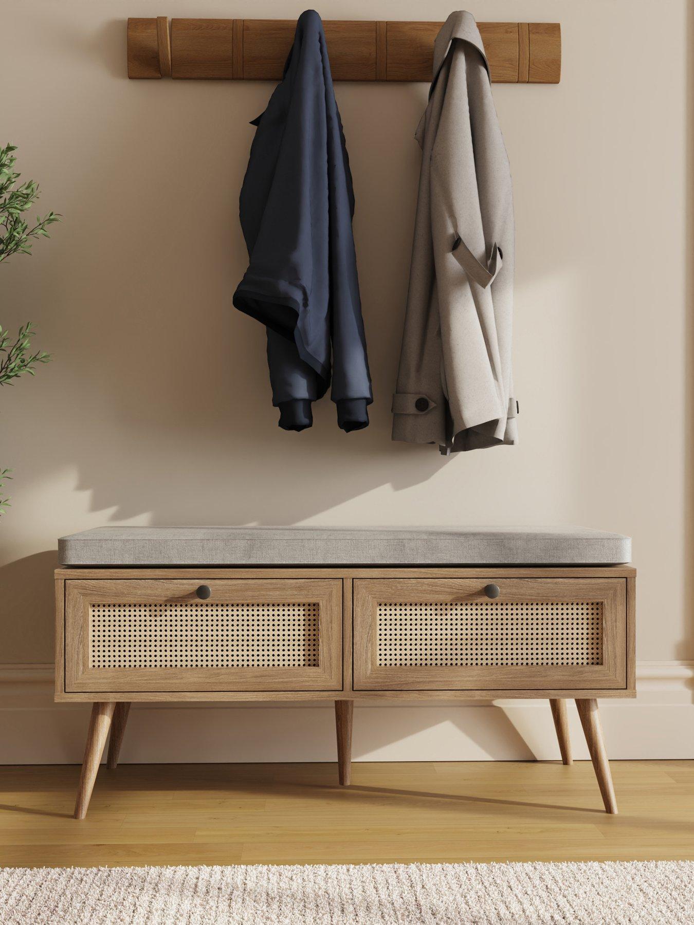 GFW Noor 2 Drawer Shoe Cabinet