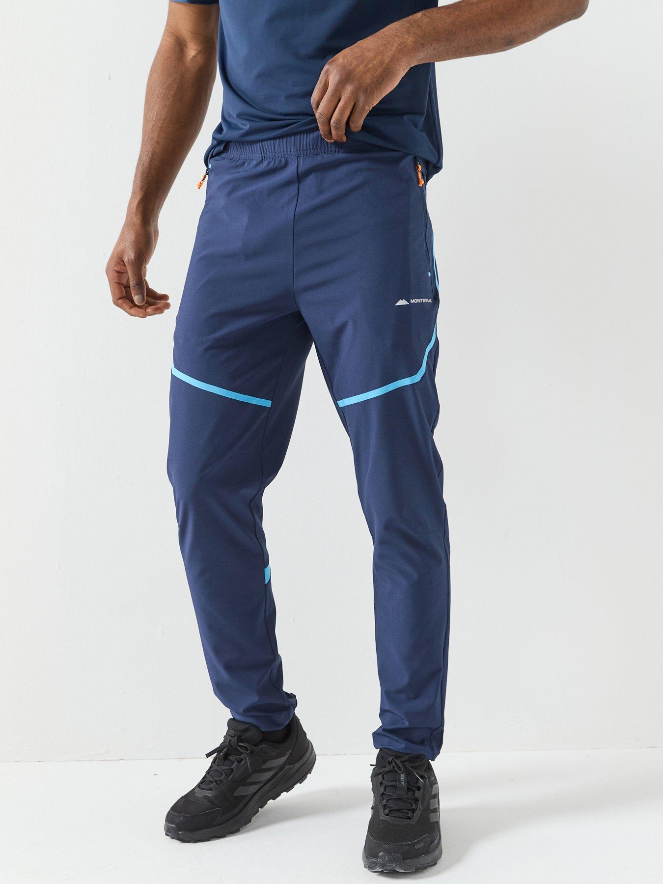 Image 1 of 6 of Monterrain Mens Defence Woven Running Pants - Blue
